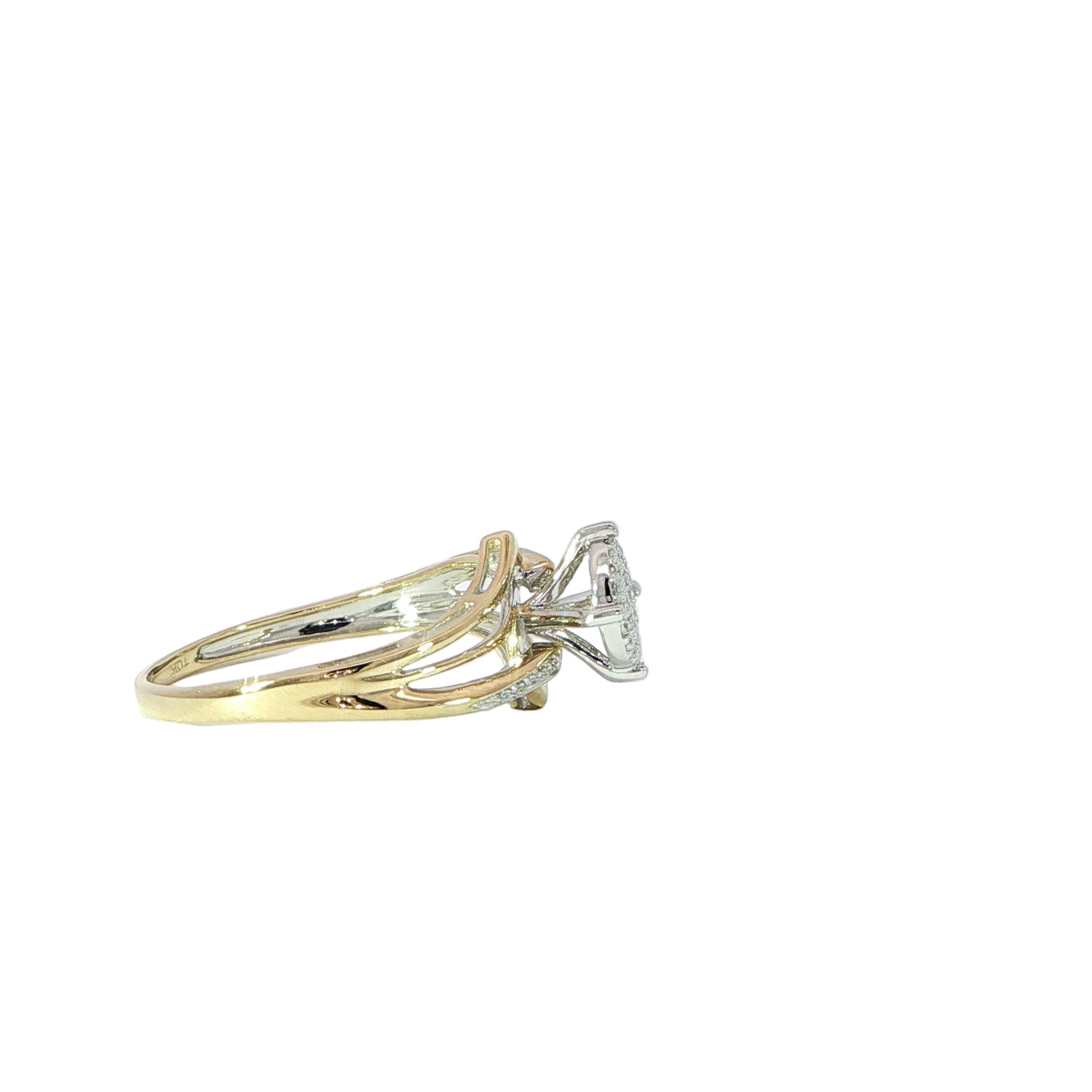 10K Diamond Engagement Ring