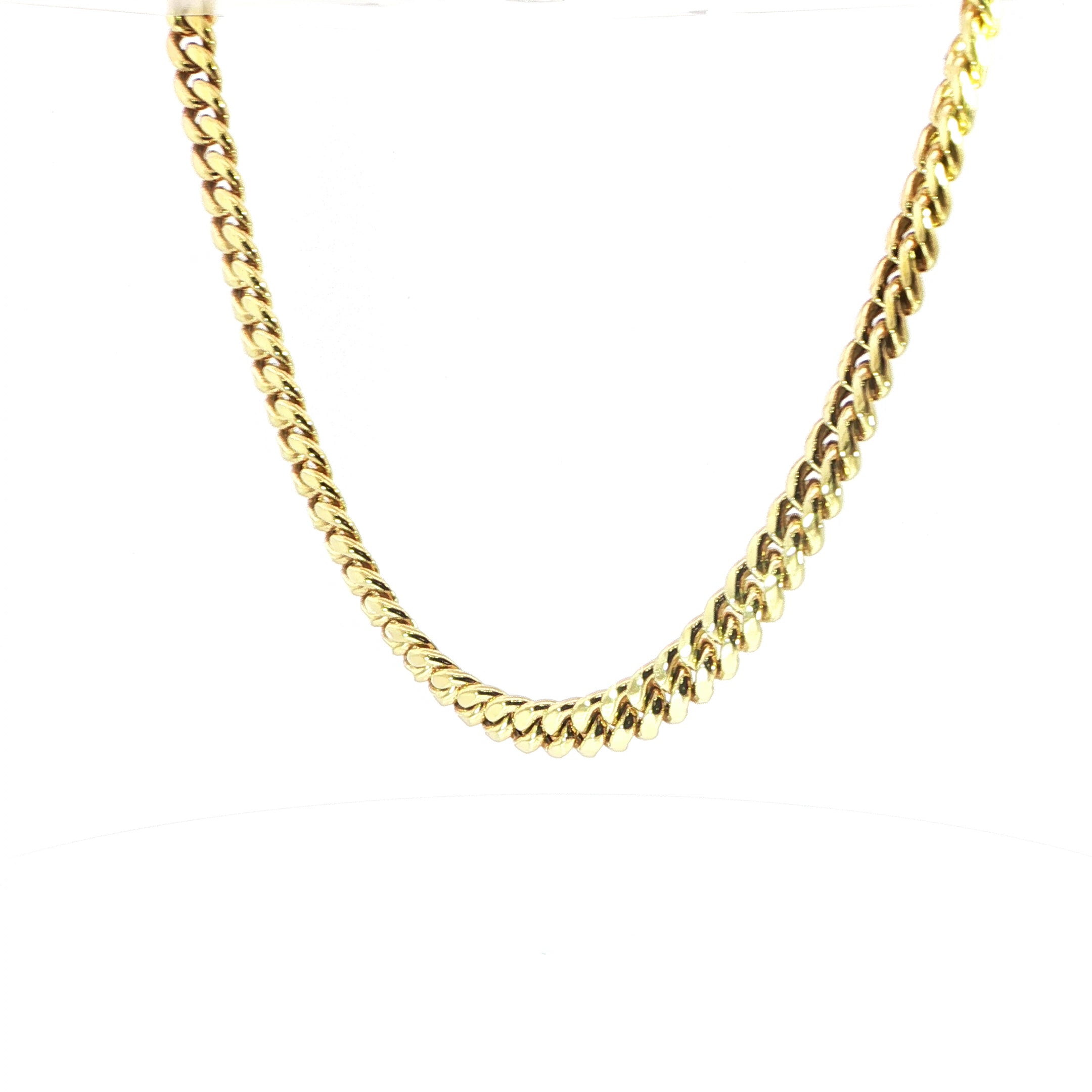 10K Yellow Gold Miami Cuban Necklace – 9MM