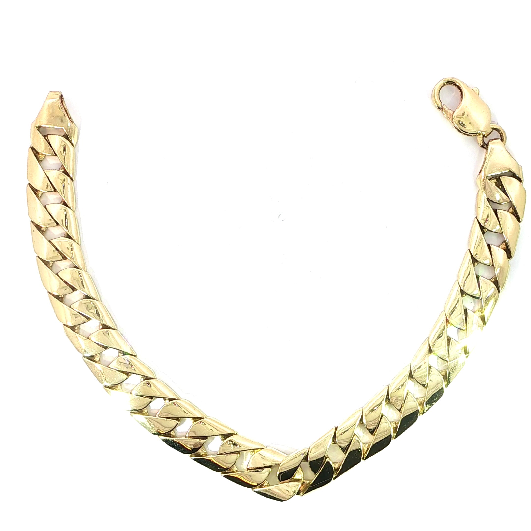 10K Solid Cuban Bracelet 10MM