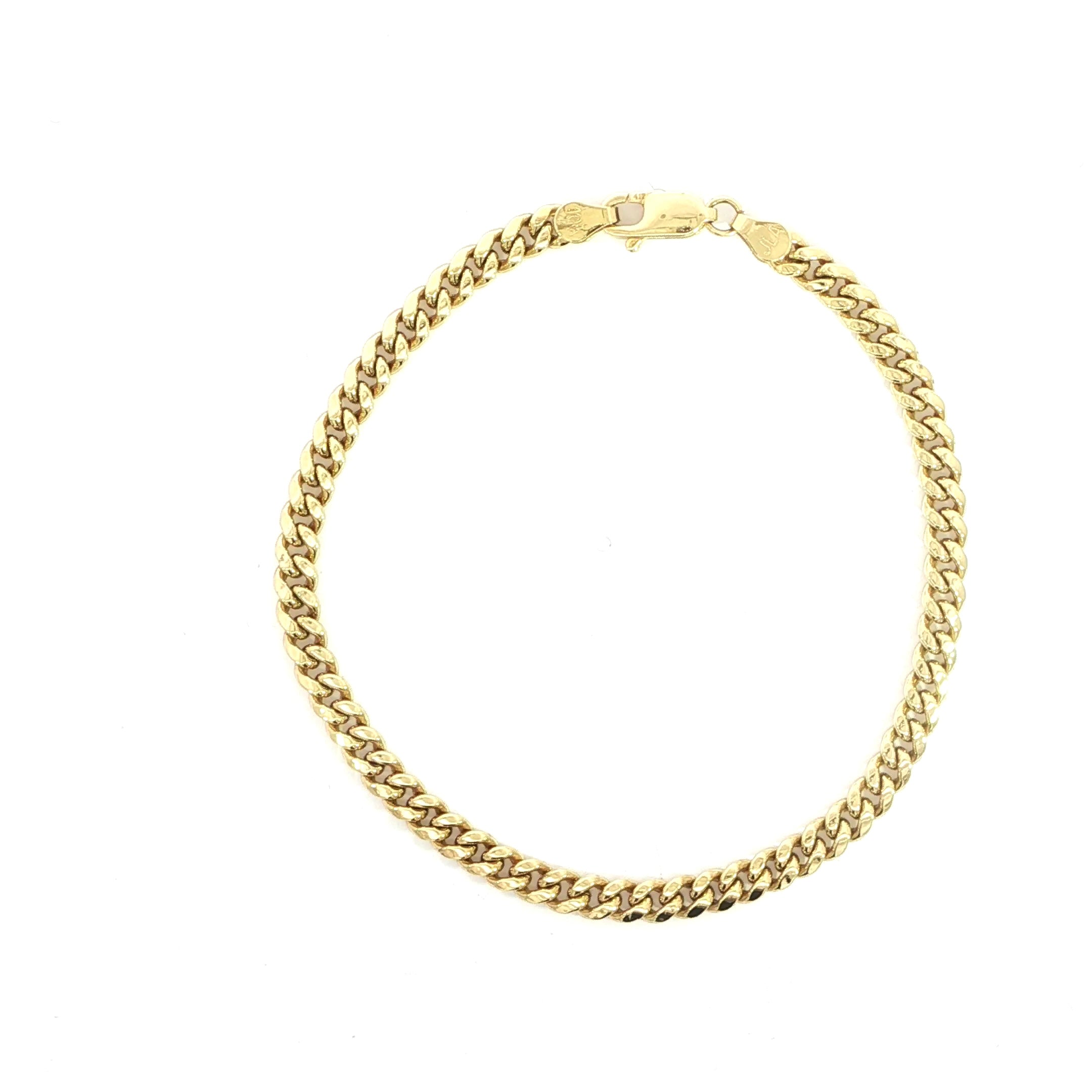 10K Yellow Gold Cuban Bracelet - 4.5MM