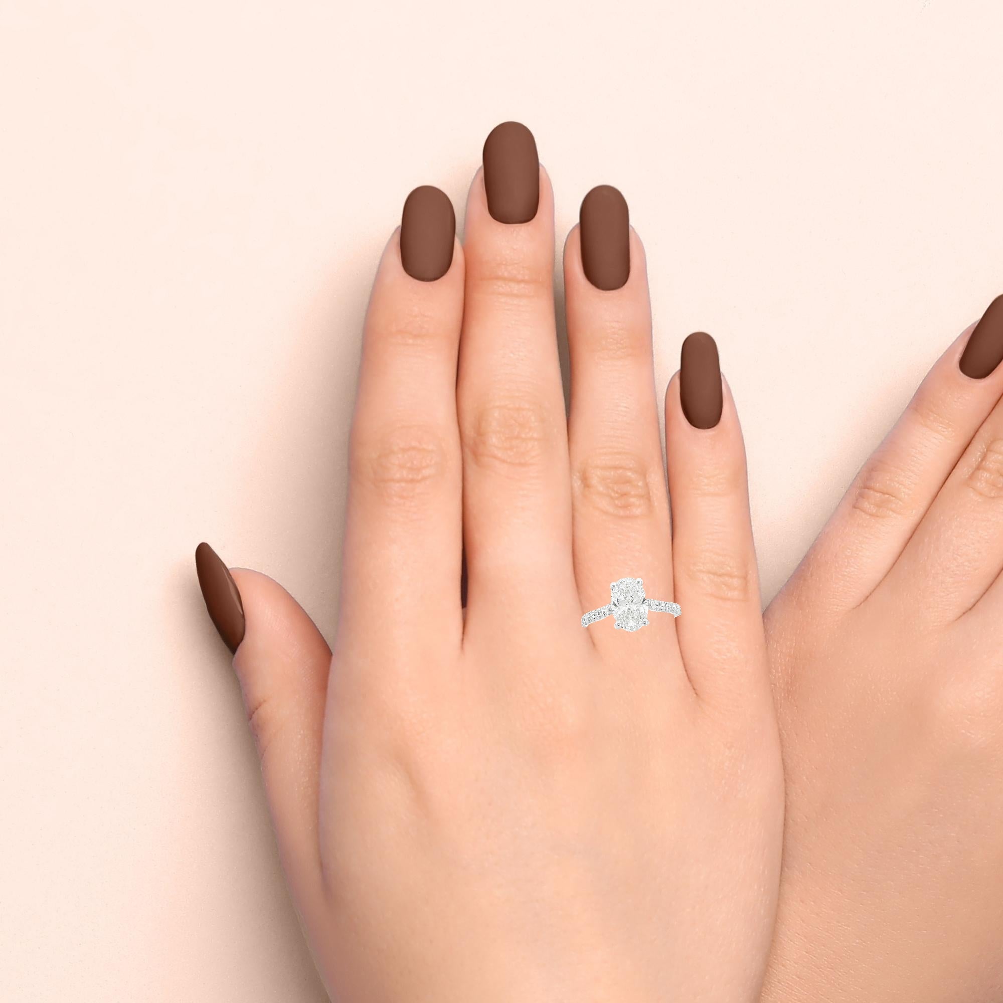 14K 2carat LG Diamond Engagement Ring - 2