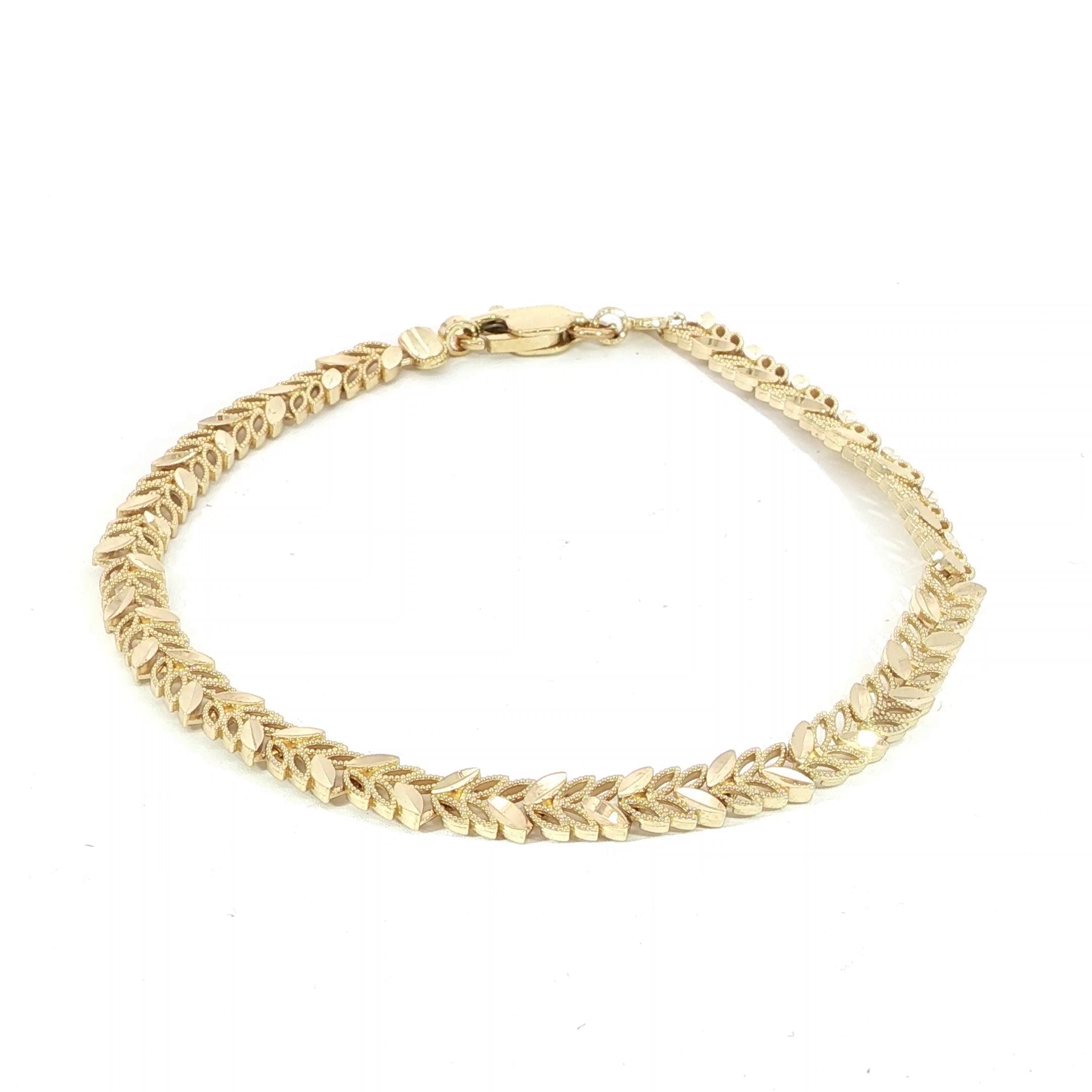 14K Chevron Bracelet - 4.6MM