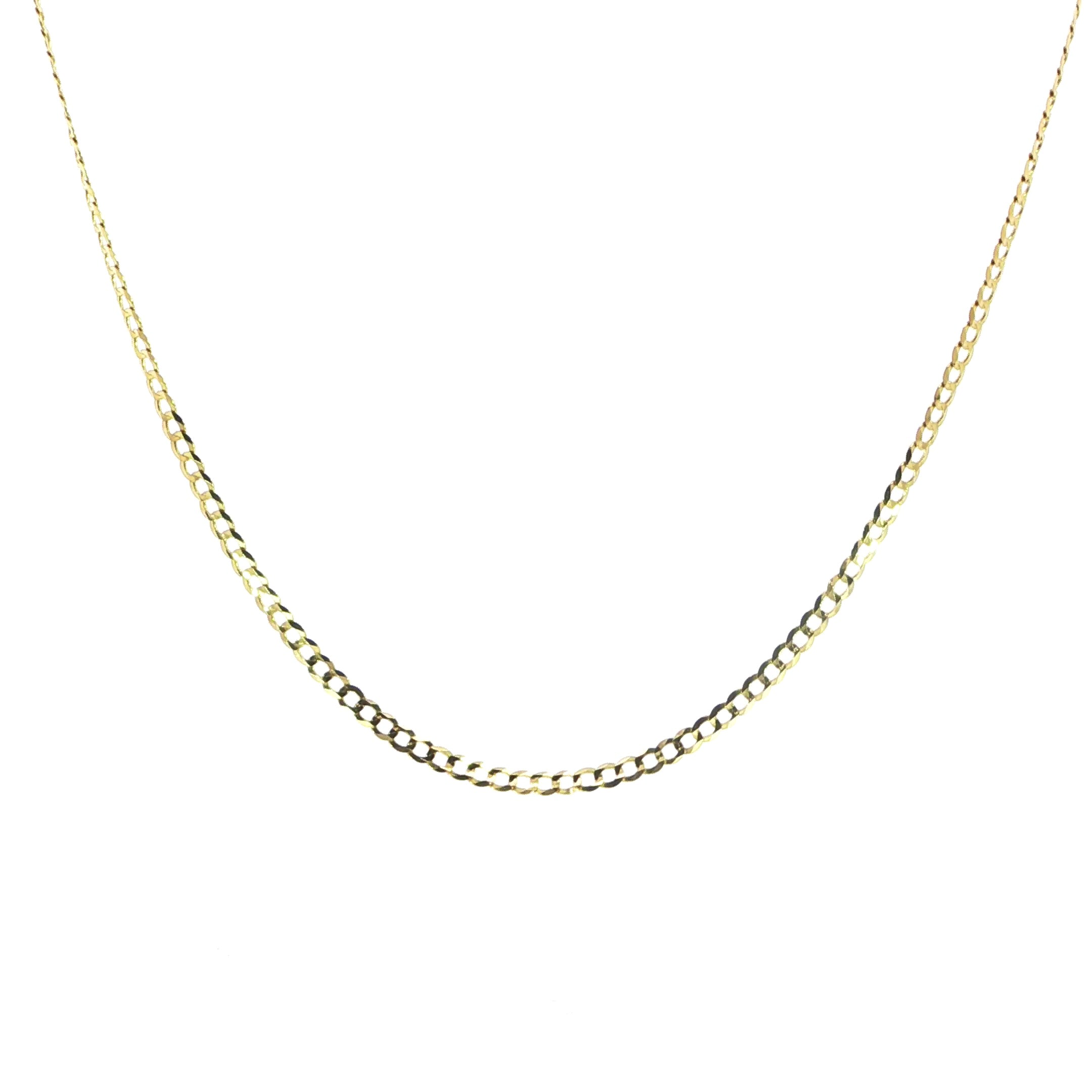 14K Yellow Gold Cuban Chain, 3.5mm