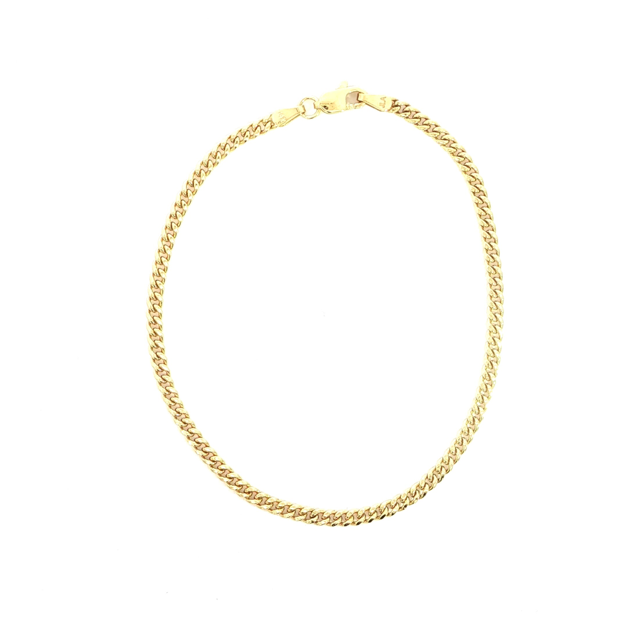 10K Cuban Bracelet - 3MM