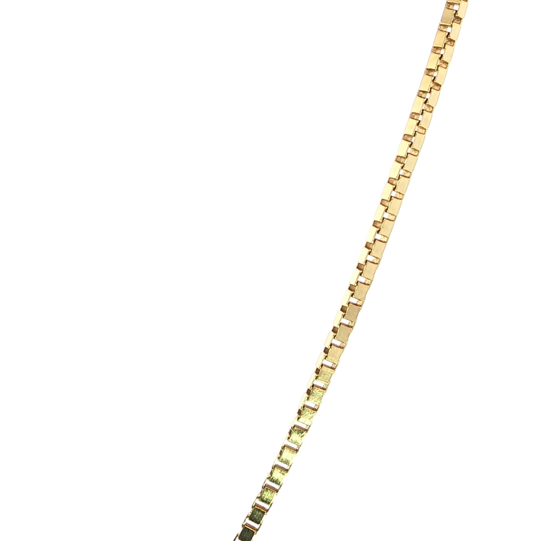 14K Yellow Gold Solid Box Chain - 1.4mm