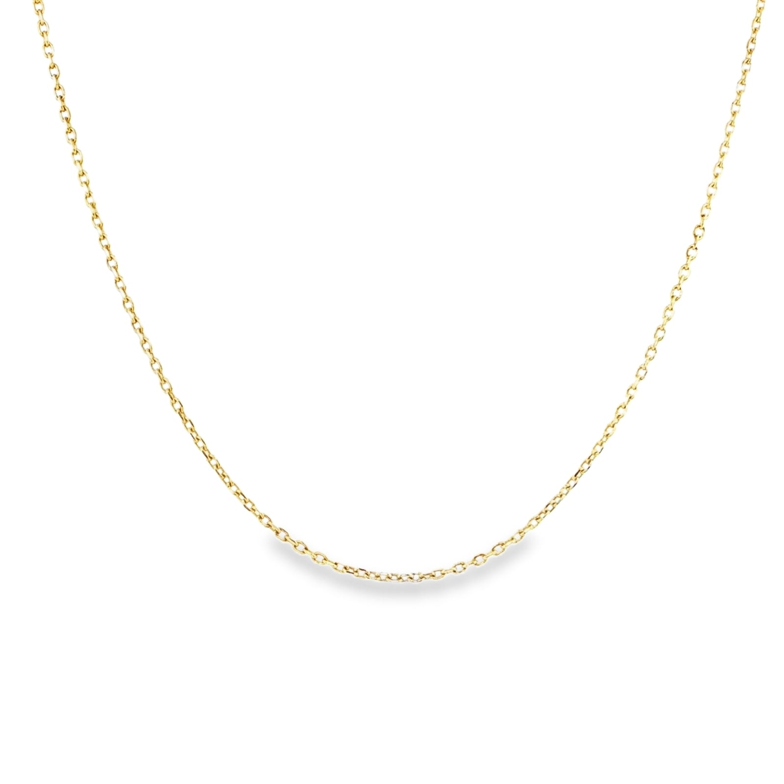 14K Yellow Gold 2.3MM Solid Hermes Link Necklace