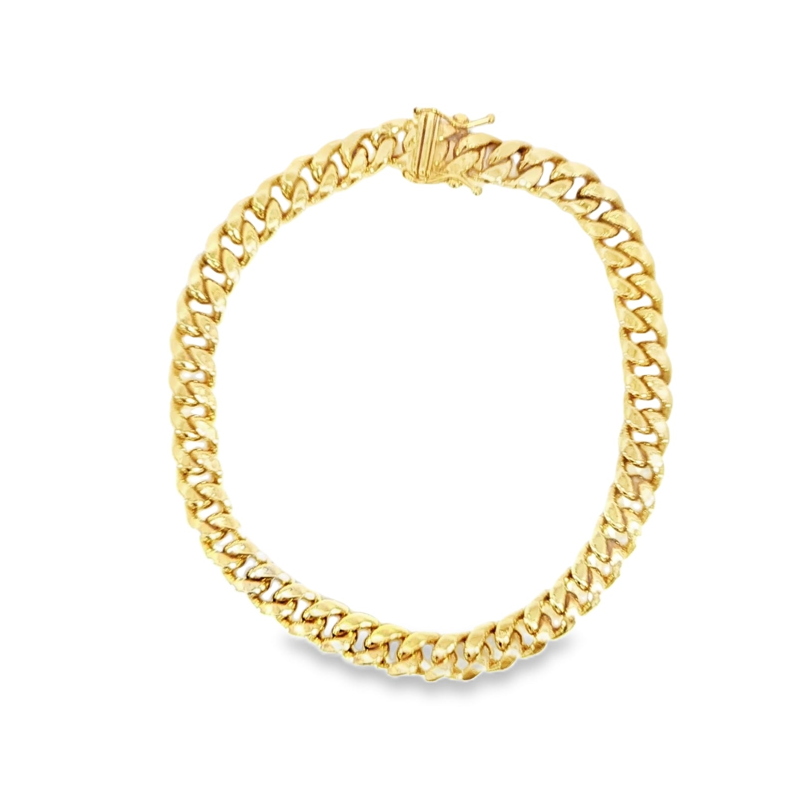 14K yellow gold Miami Cuban link bracelet 7MM