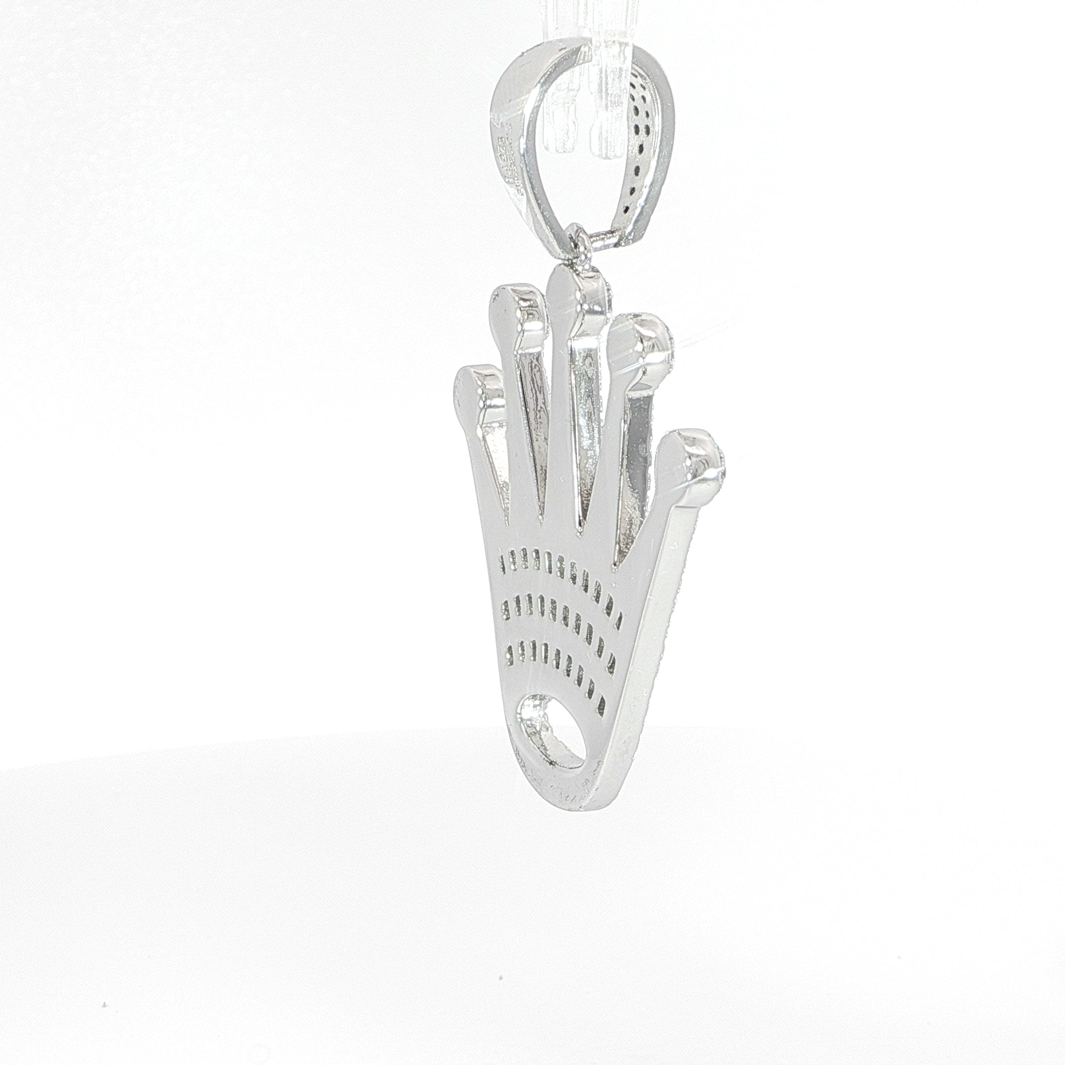 Sterling Silver Crown Pendant with VVS Moissanite - 2.34 Carat