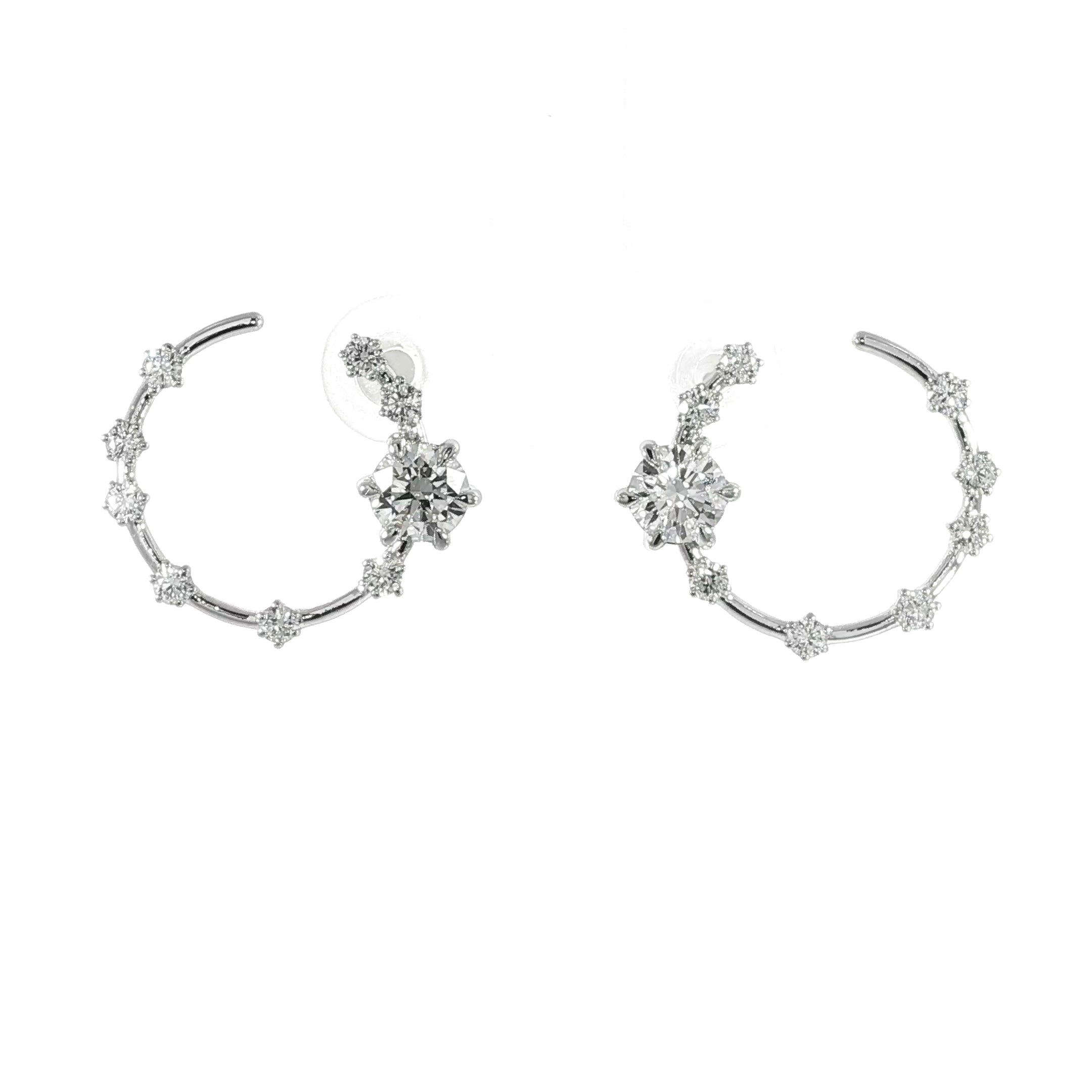 Diamond Circle Drop Earrings – 1.63 Carat