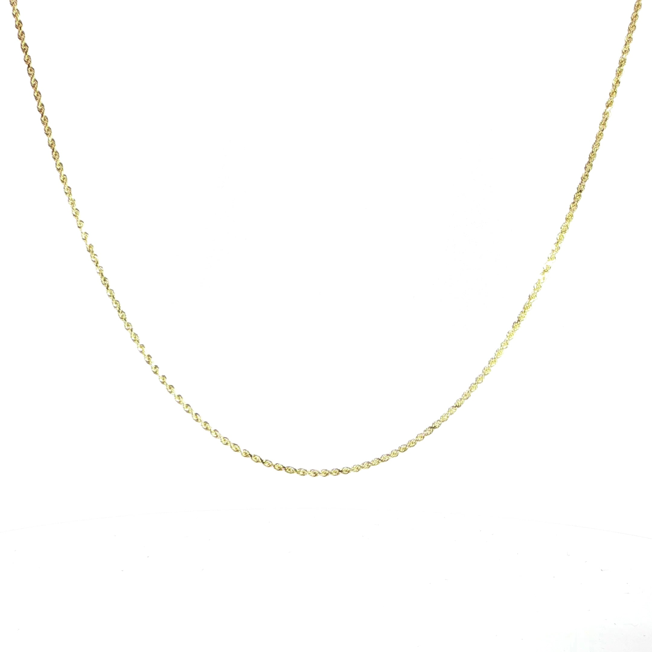 10K Solid Rope Chain - 1.5MM