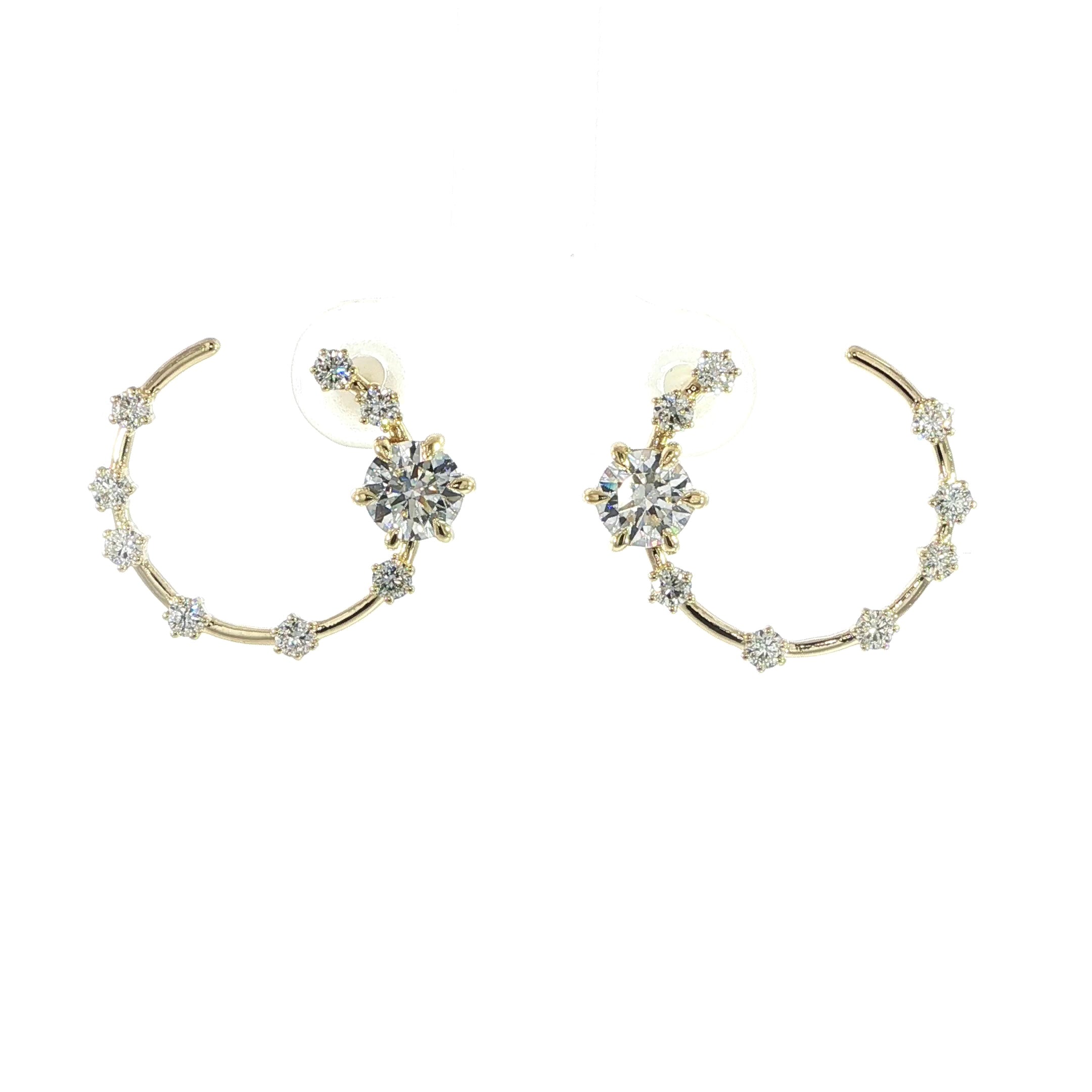 Diamond Circle Drop Earrings – 1.63 Carat