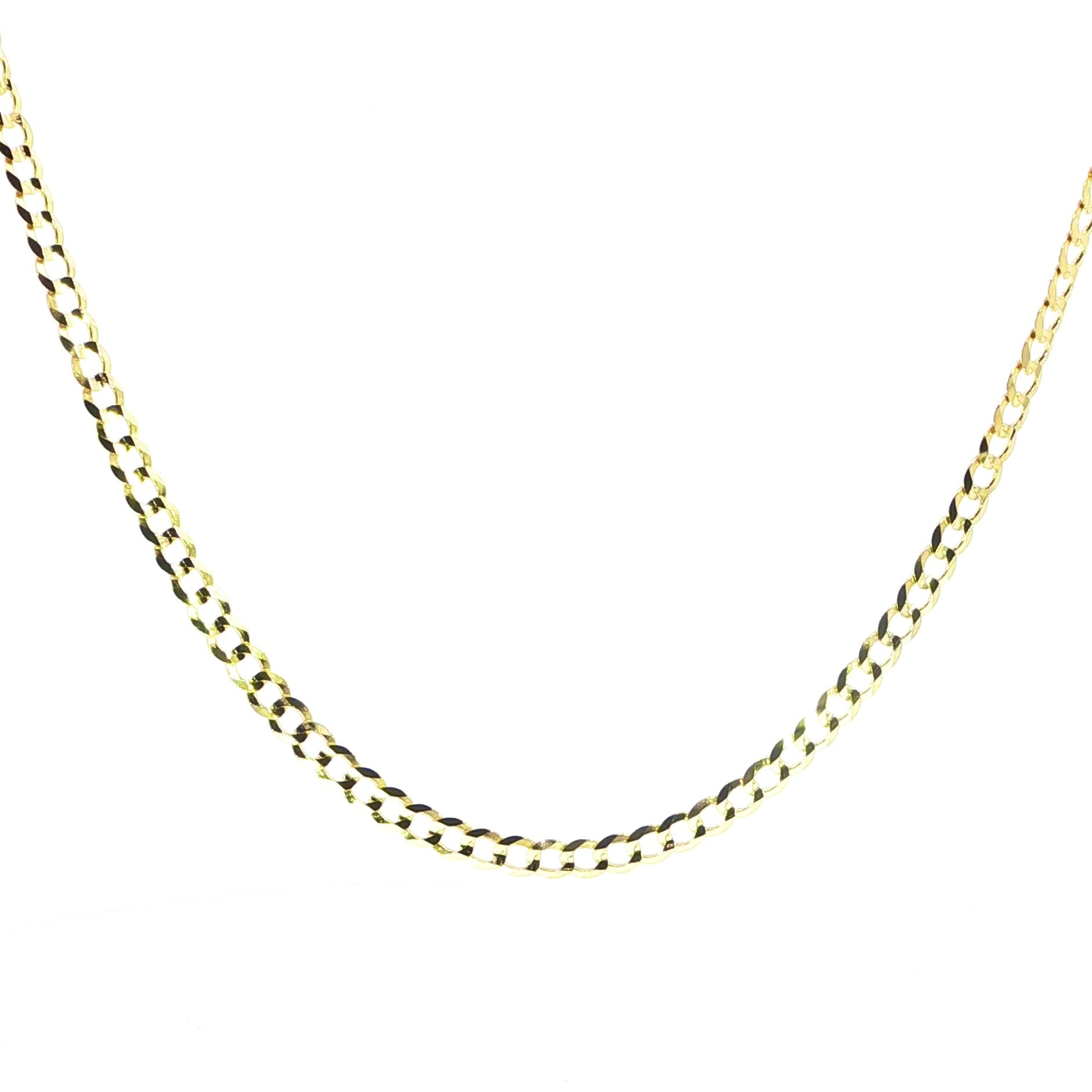 14K Yellow Gold Solid Cuban Chain - 4.7MM