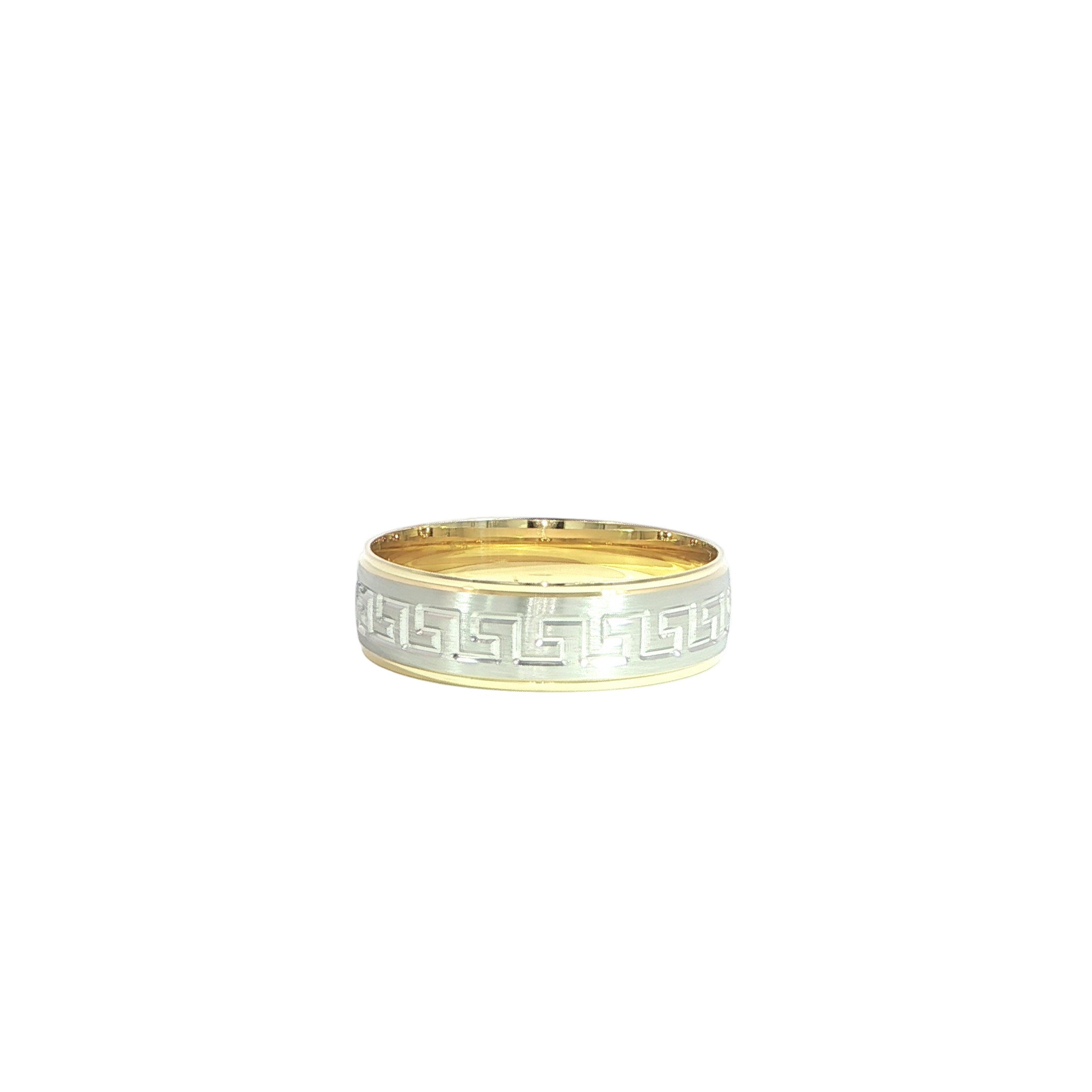 14K Gold Greek Ring - 5