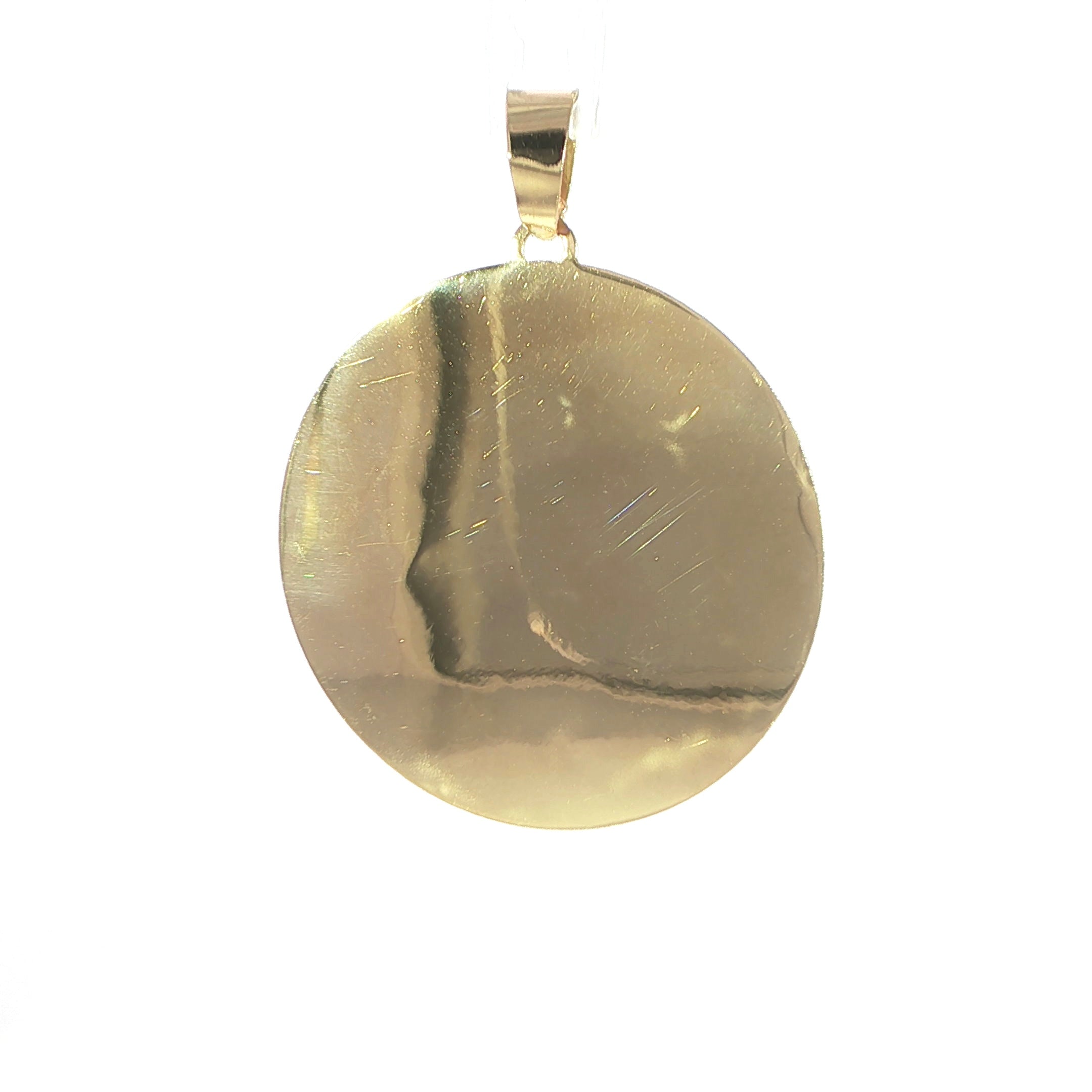 14K Tri-Color Jesus Medallion Pendant