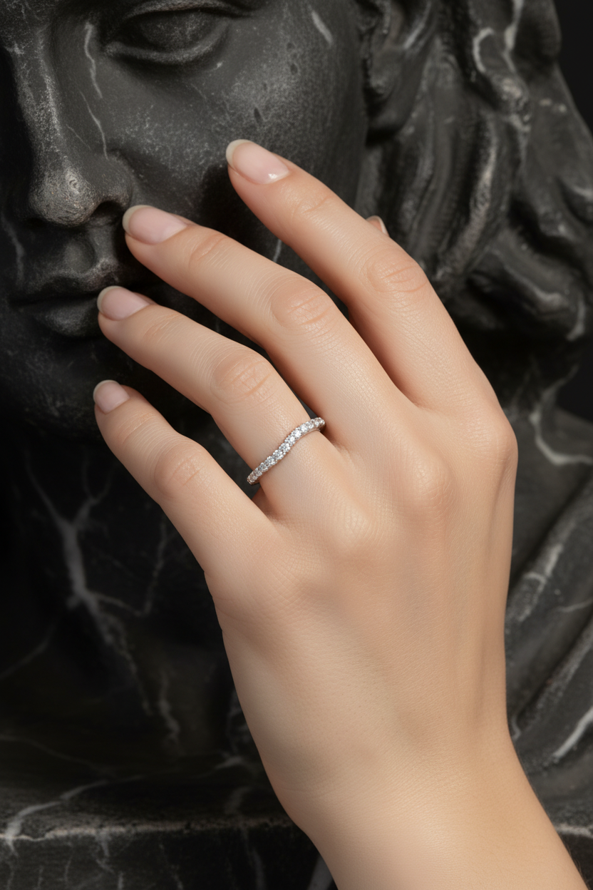 14K Gold Contour Band