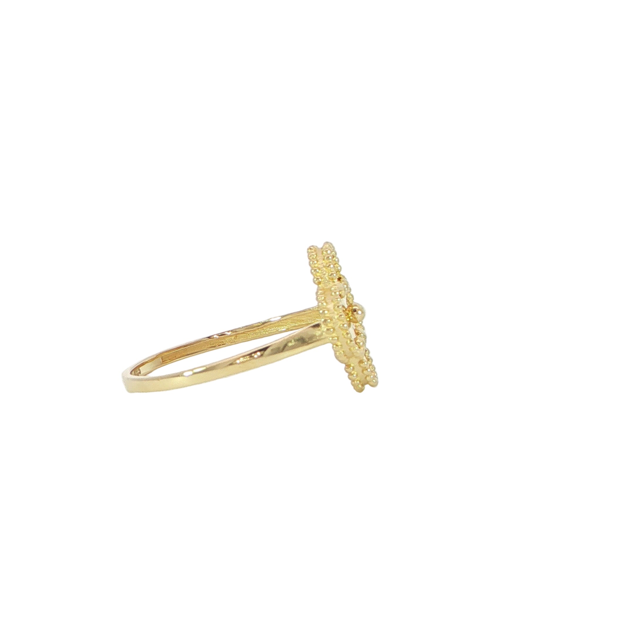 14K Gold Fancy Design Ring - Lightweight Elegance