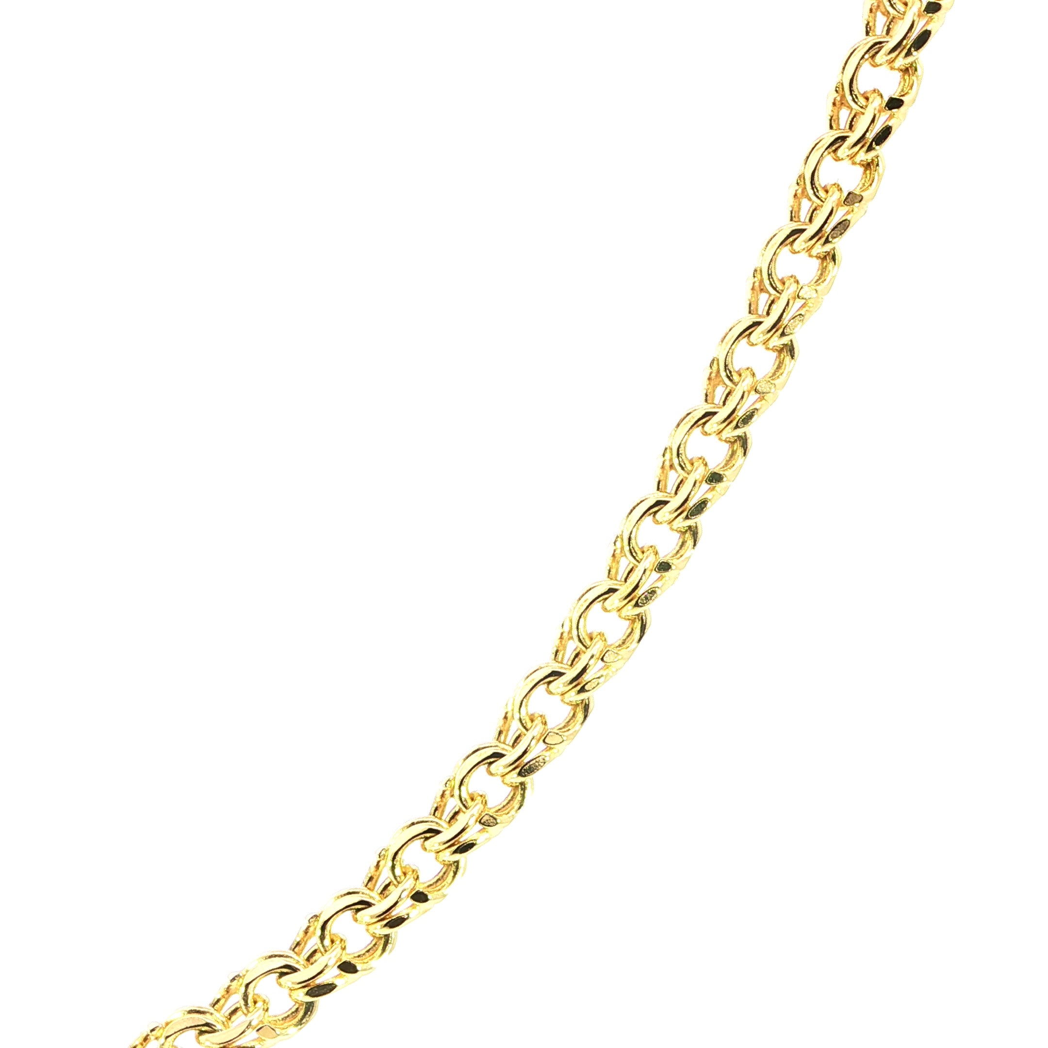 10K Yellow Gold Solid Chino Link Chain - 5MM