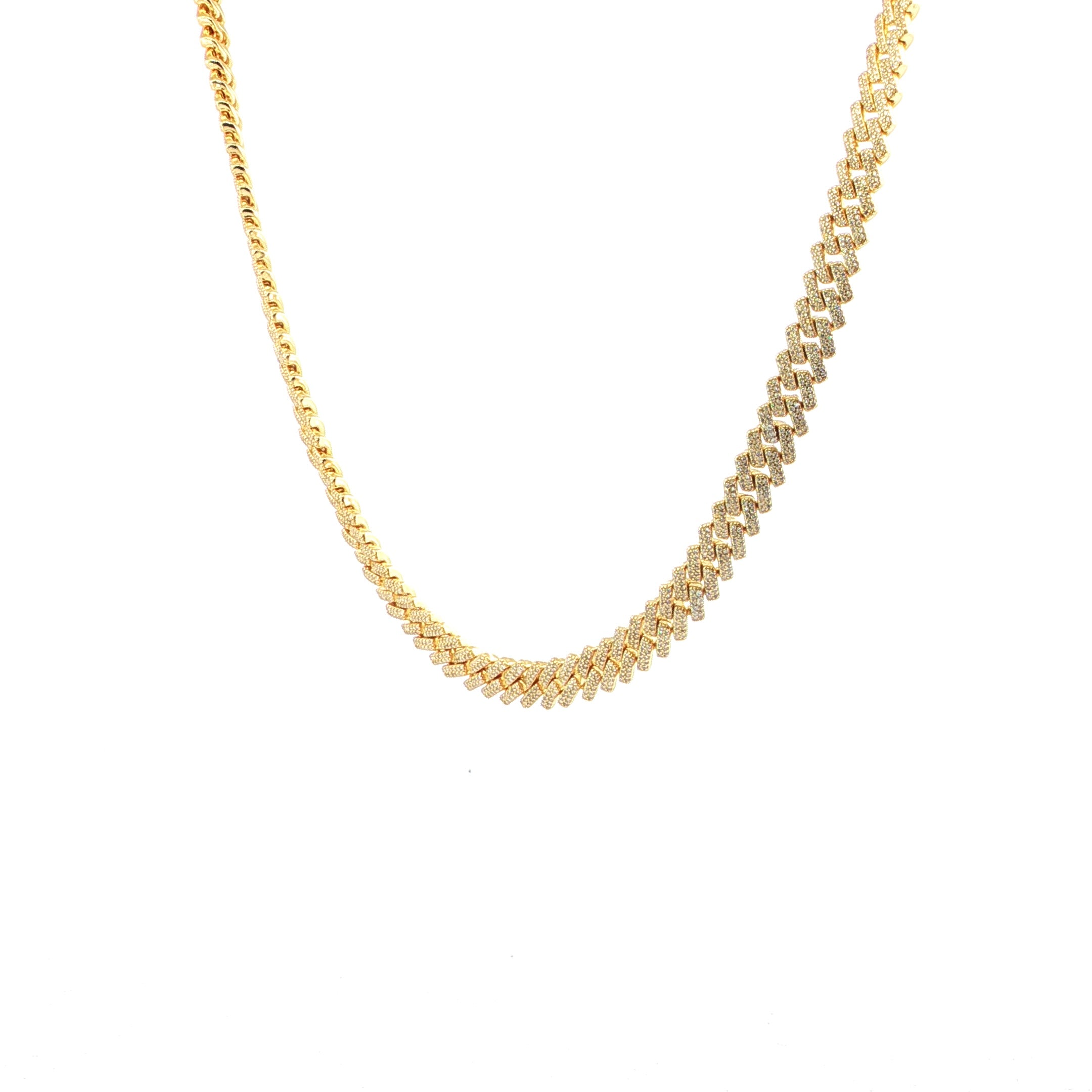 Sterling Silver Miami Cuban Chain - VVS Moissanite - 8MM