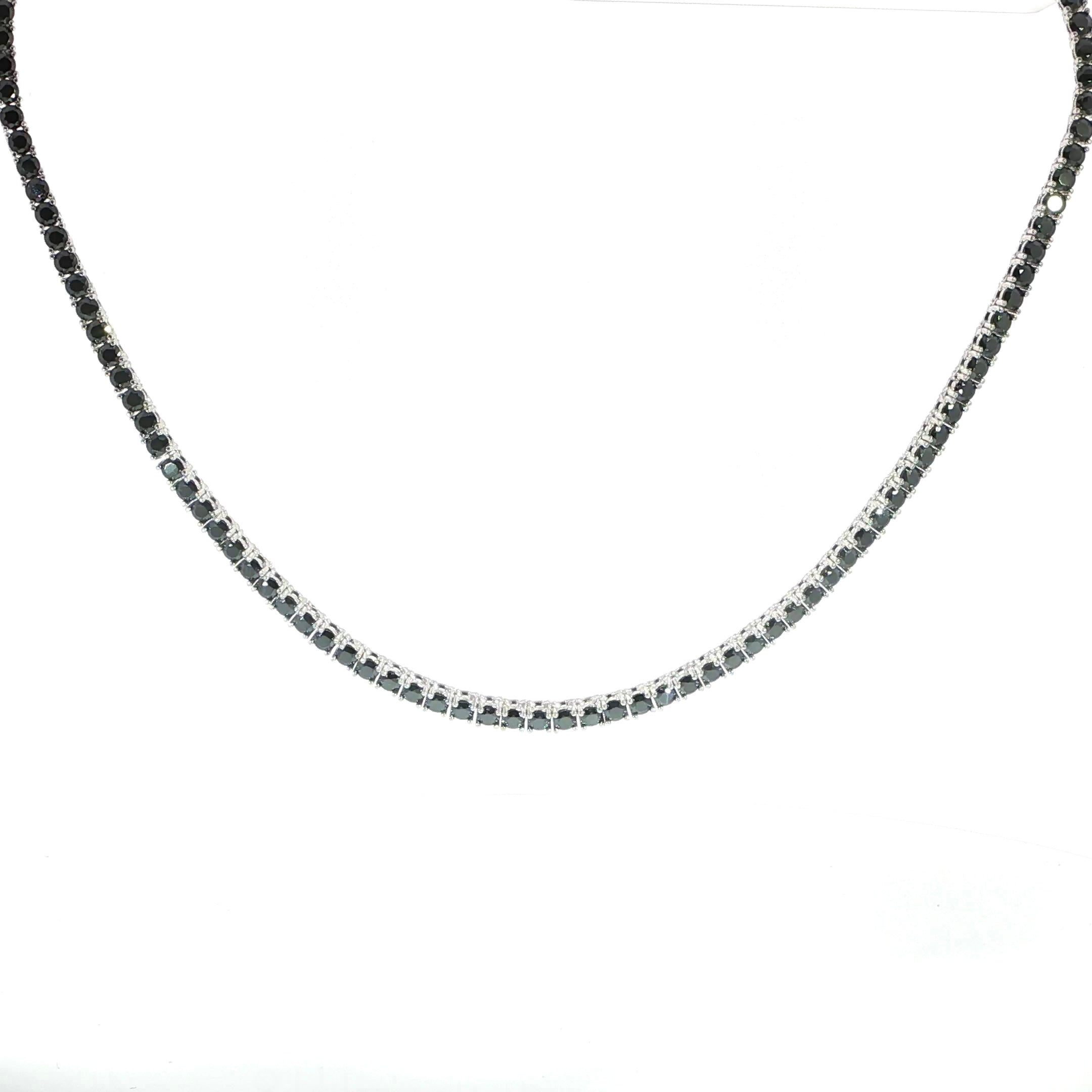 Sterling Silver 3MM Tennis Necklace – VVS Moissanite