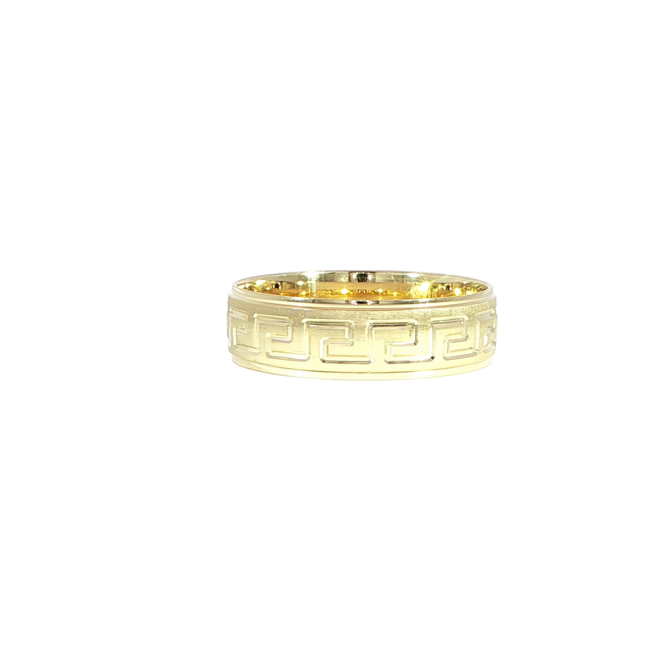 14K Gold Greek Ring - 6