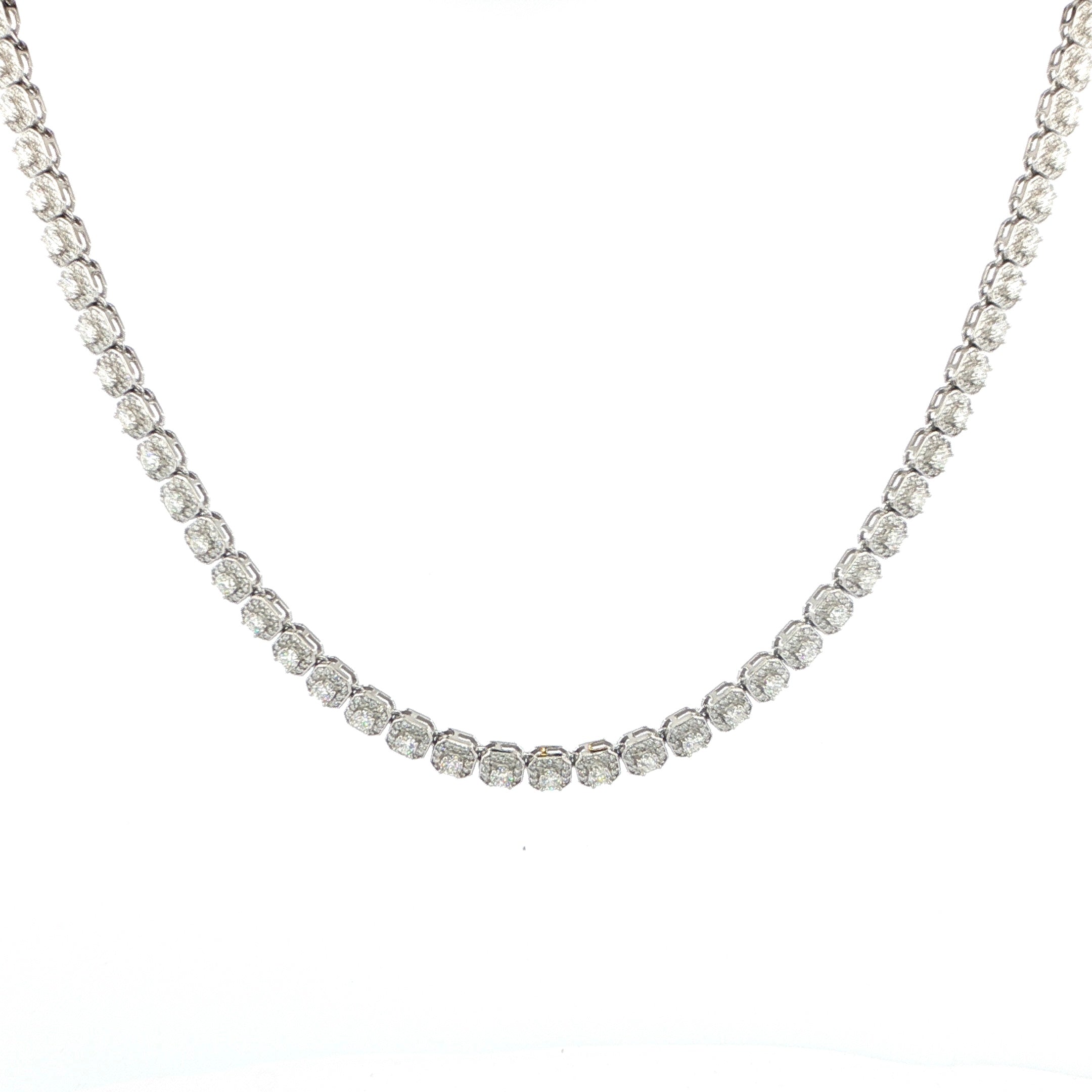 Sterling Silver Tennis Chain – 6mm VVS Moissanite