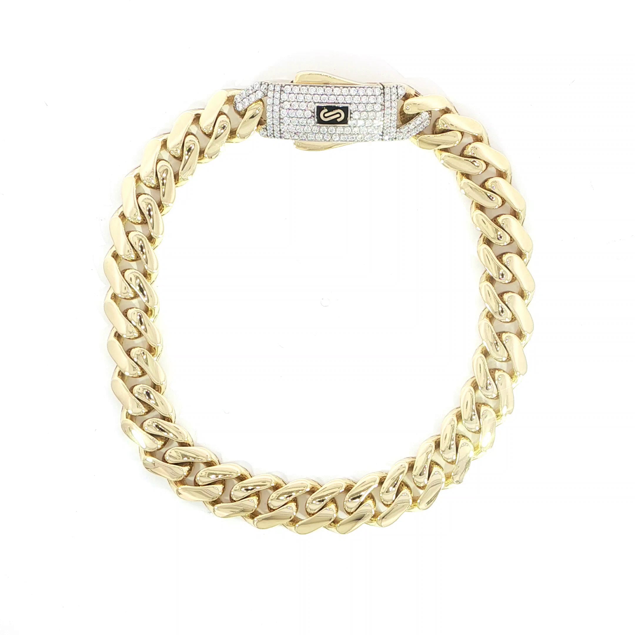 10K Yellow Gold Miami Cuban Bracelet