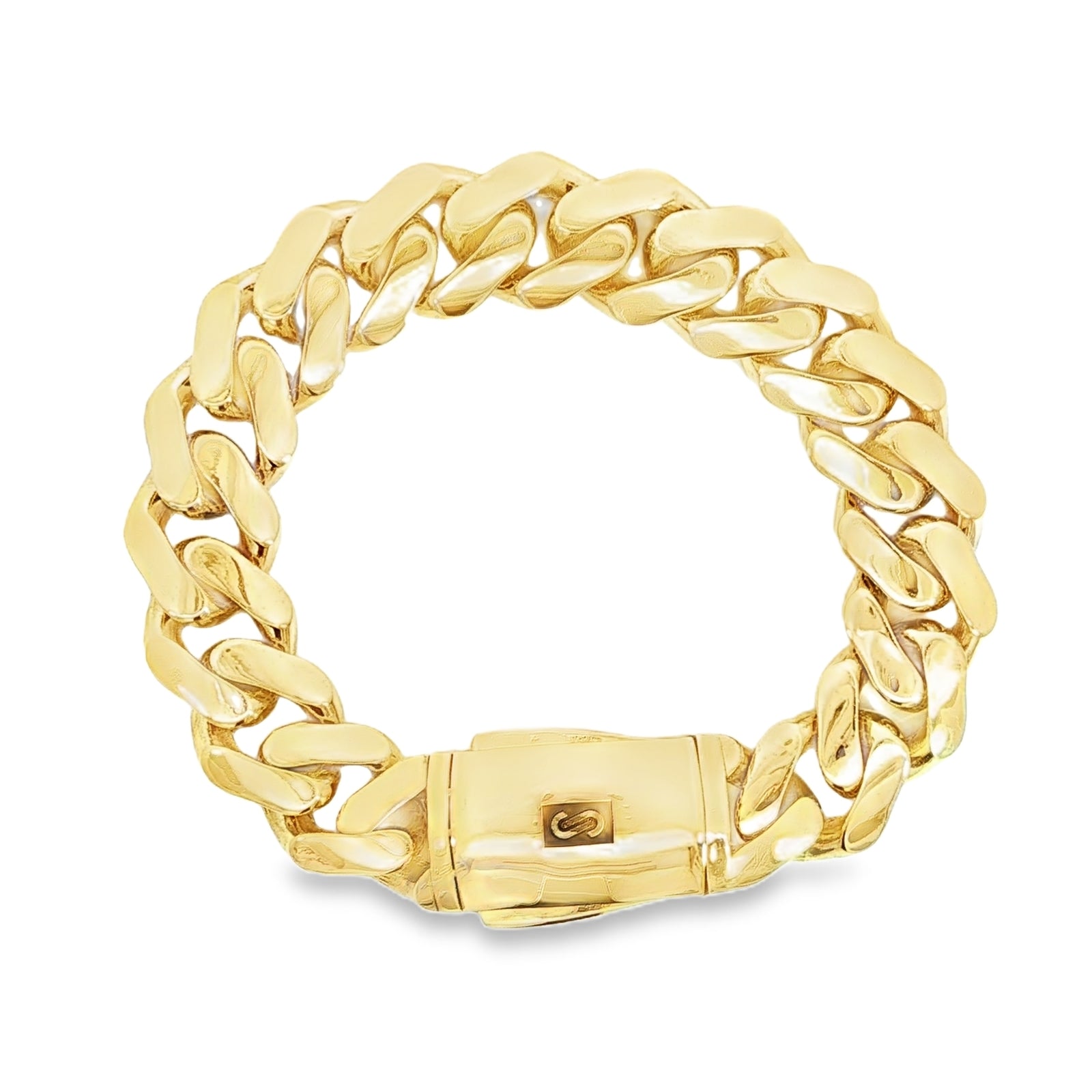 10K Monaco Gold Bracelet – 15MM