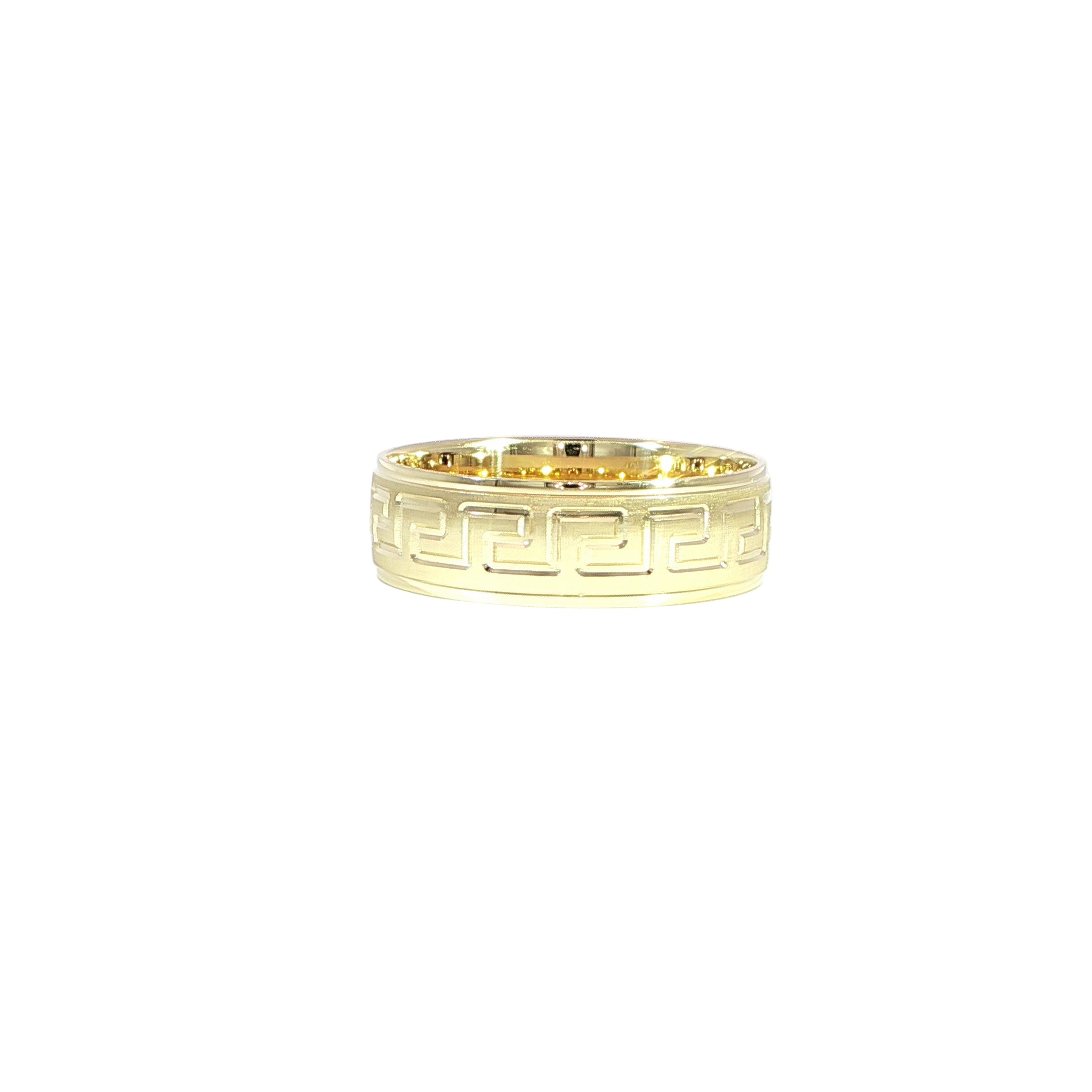 14K Gold Greek Ring - 4