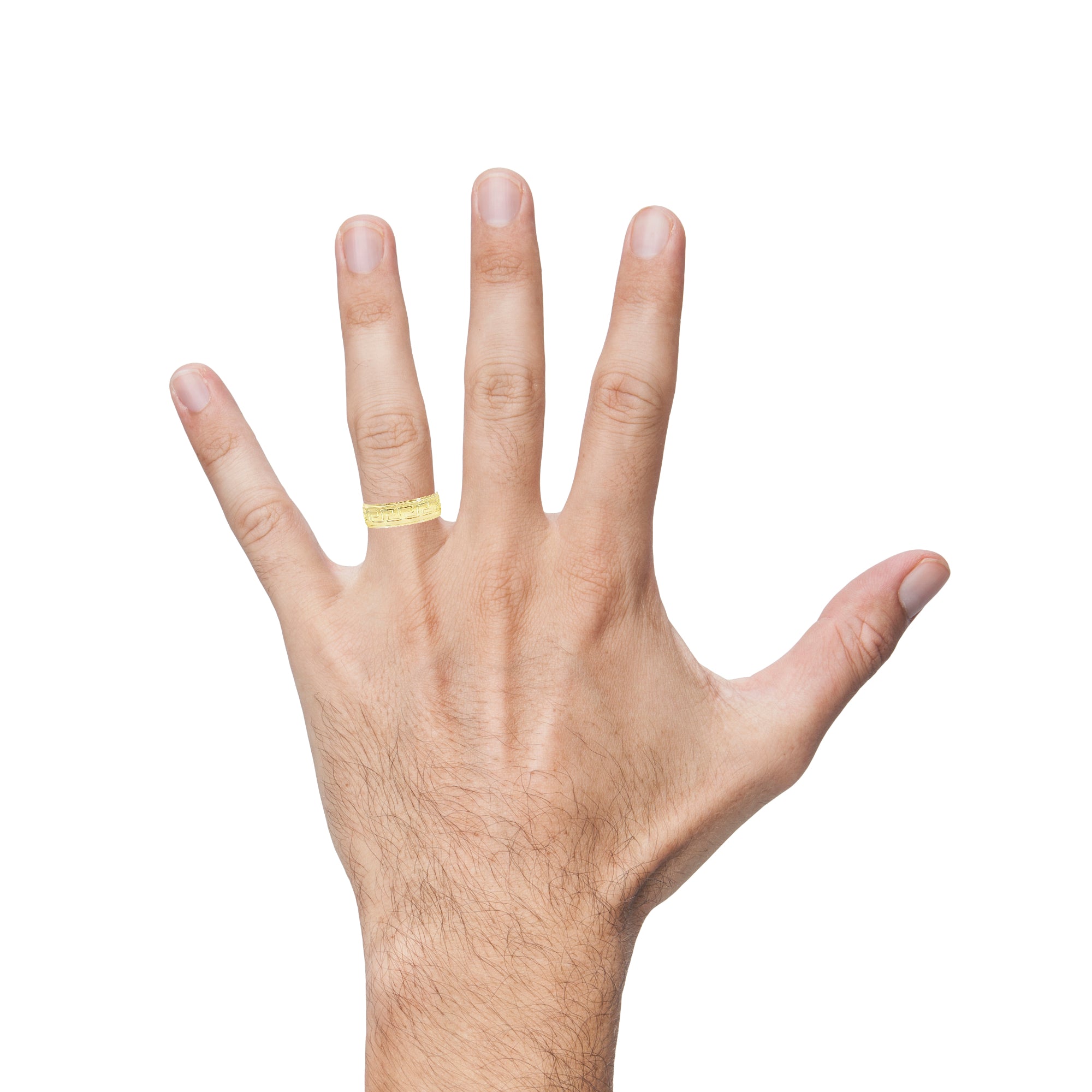 14K Gold Greek Ring - 4