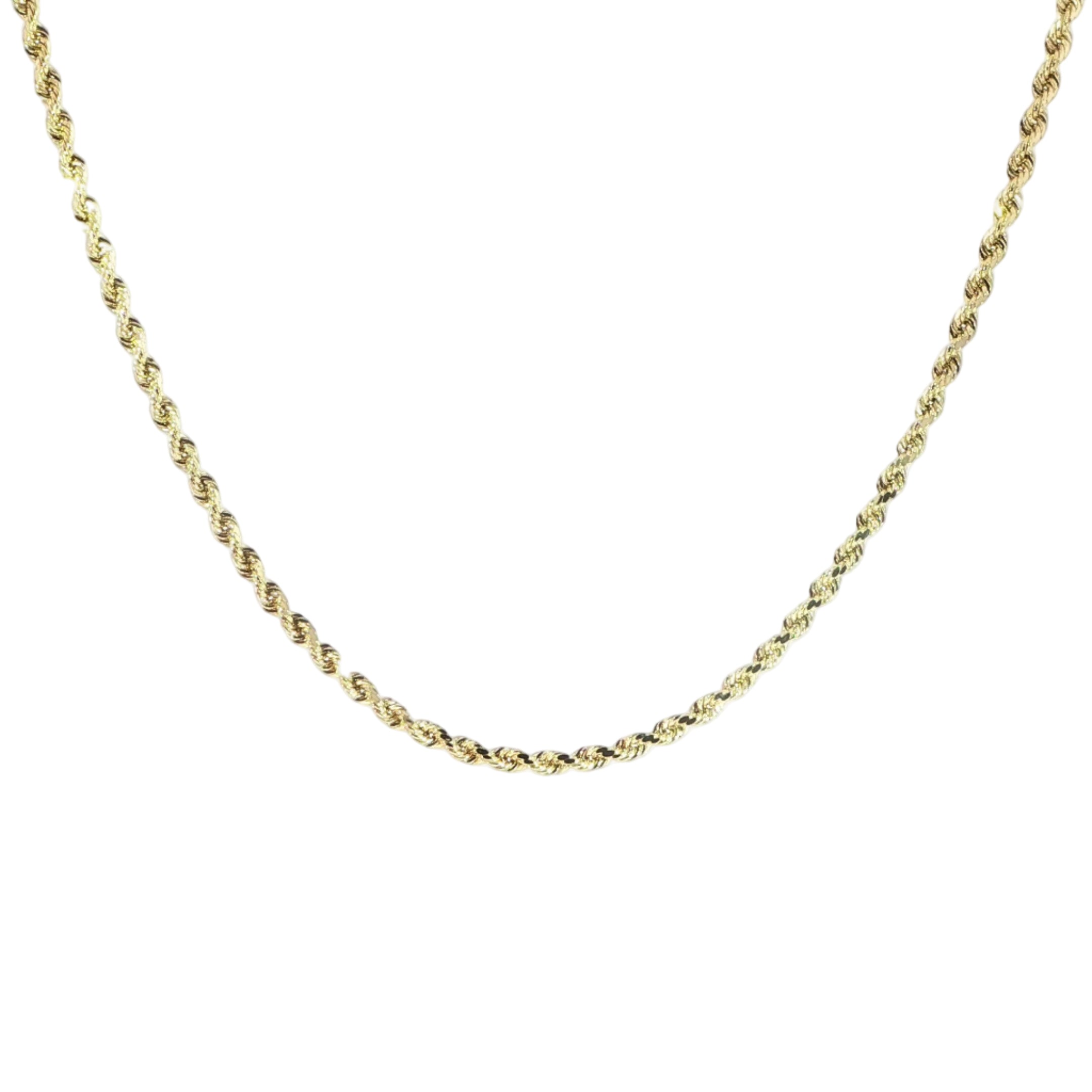 10K Gold Semi Rope Chain - 3.6MM