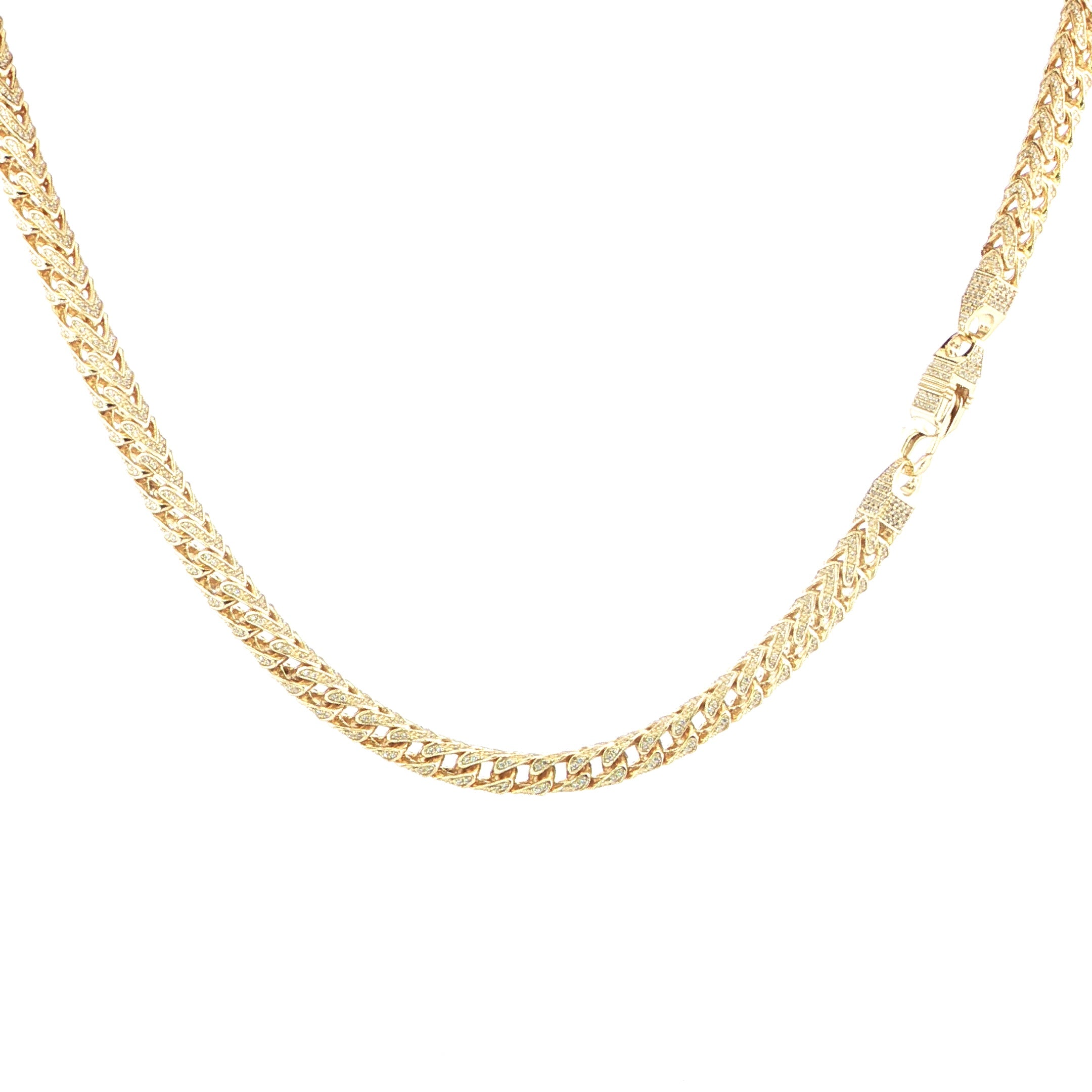 6mm Moissanite Arrow Link Chain – 22 Inches – 10ctw