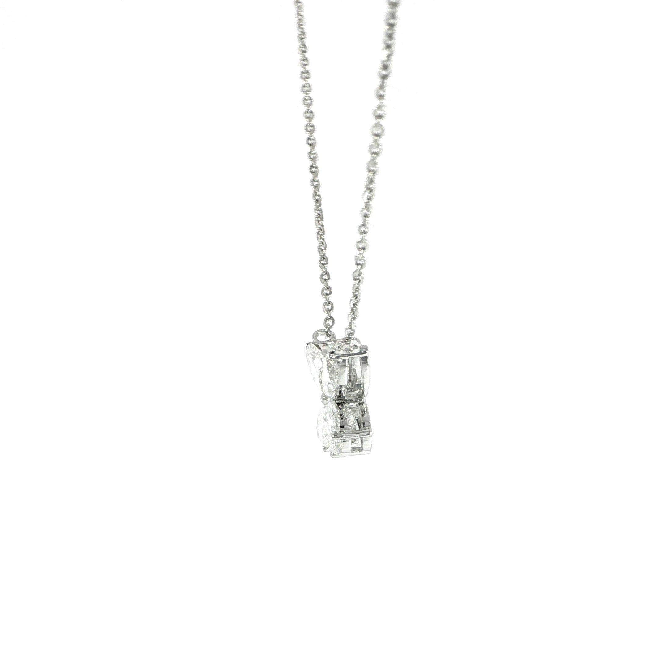 14K Diamond Butterfly Necklace