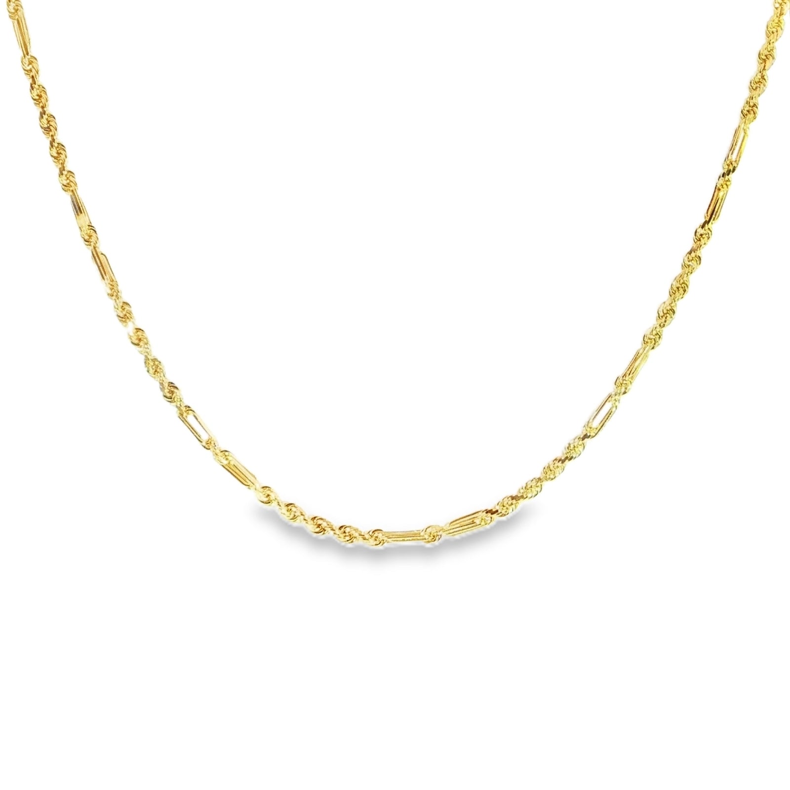 14K Solid Milano Link Chain – 3MM