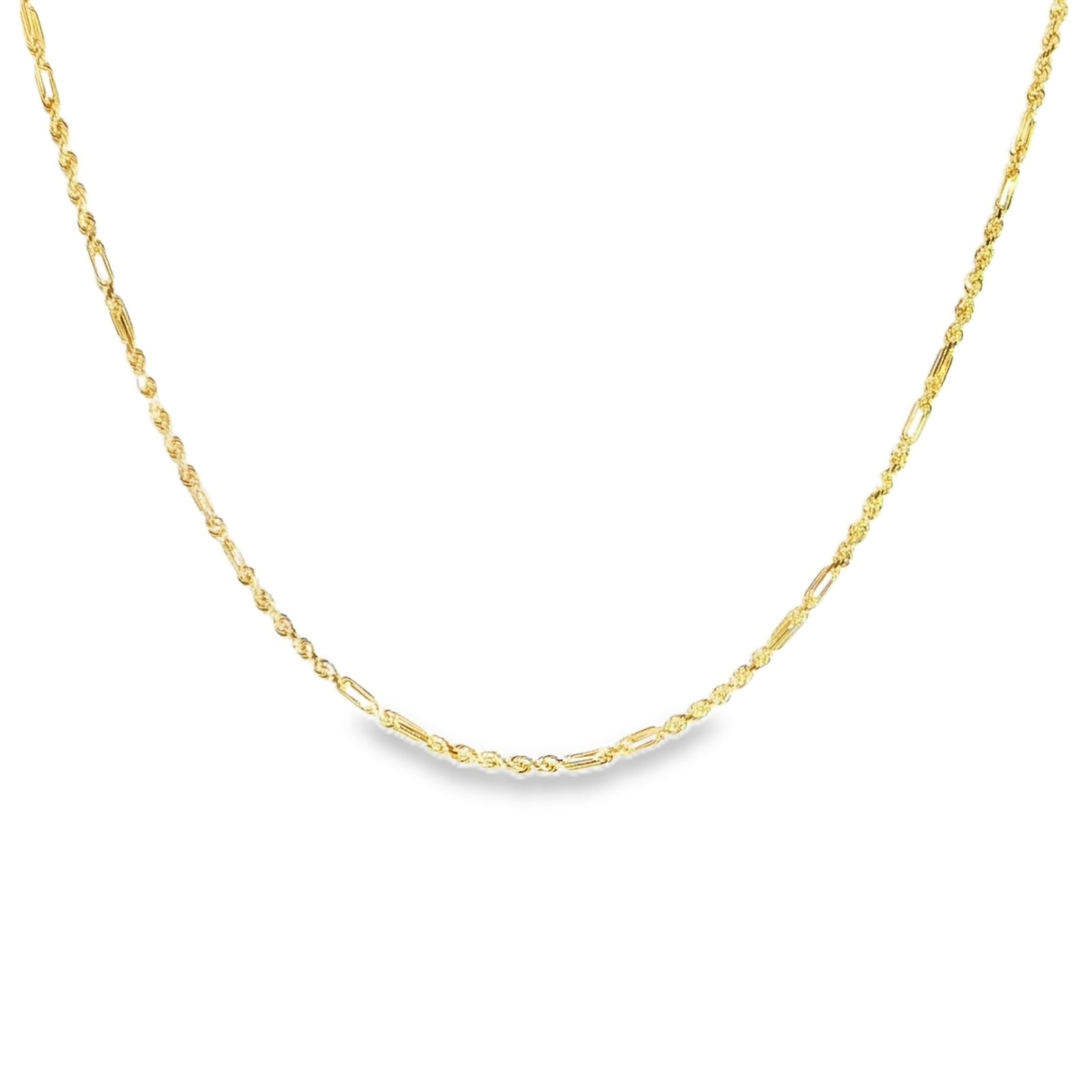 14K Yellow Gold Solid Milano Link Chain - 2.5MM