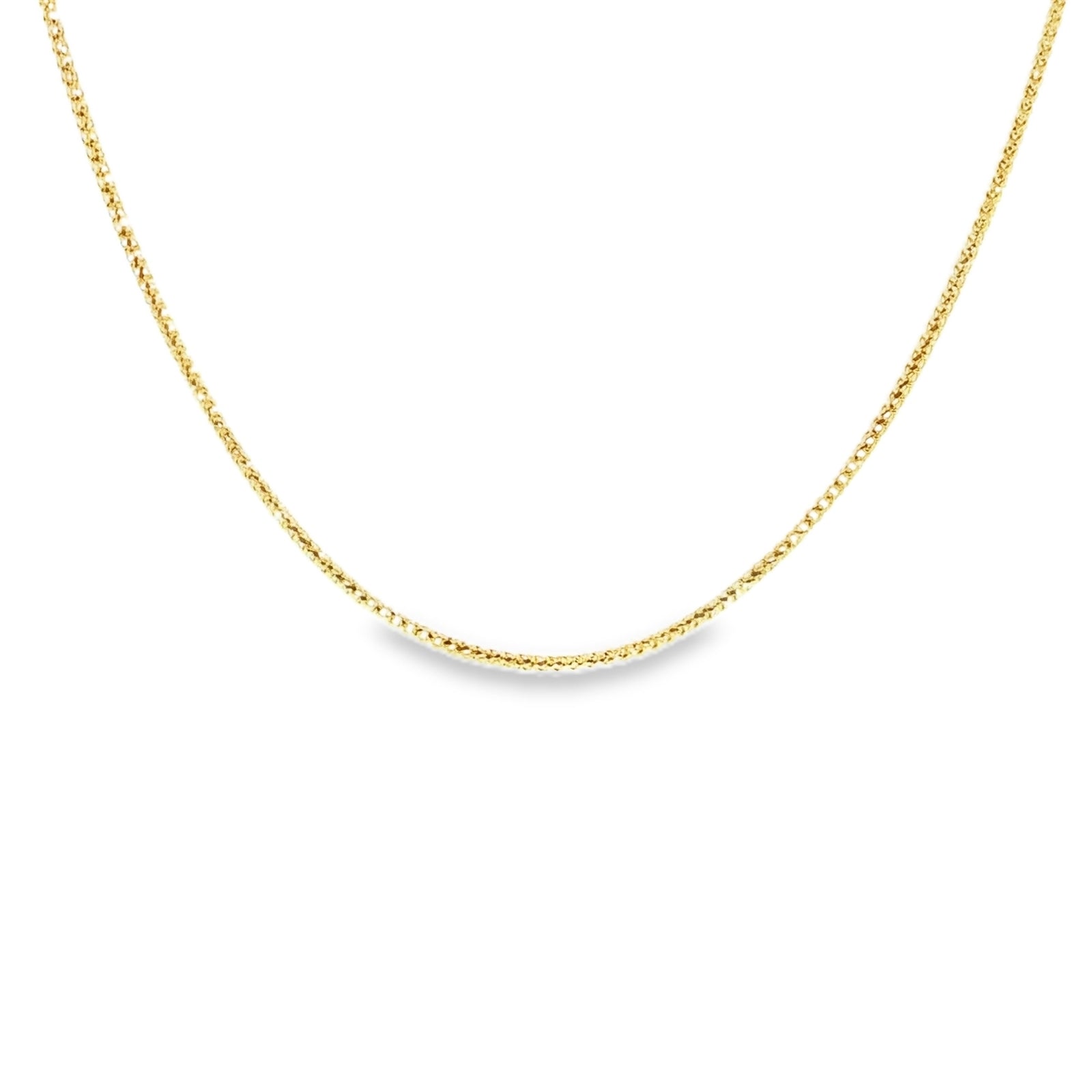 14K Solid Diamond Cut Franco Chain – 2.5MM