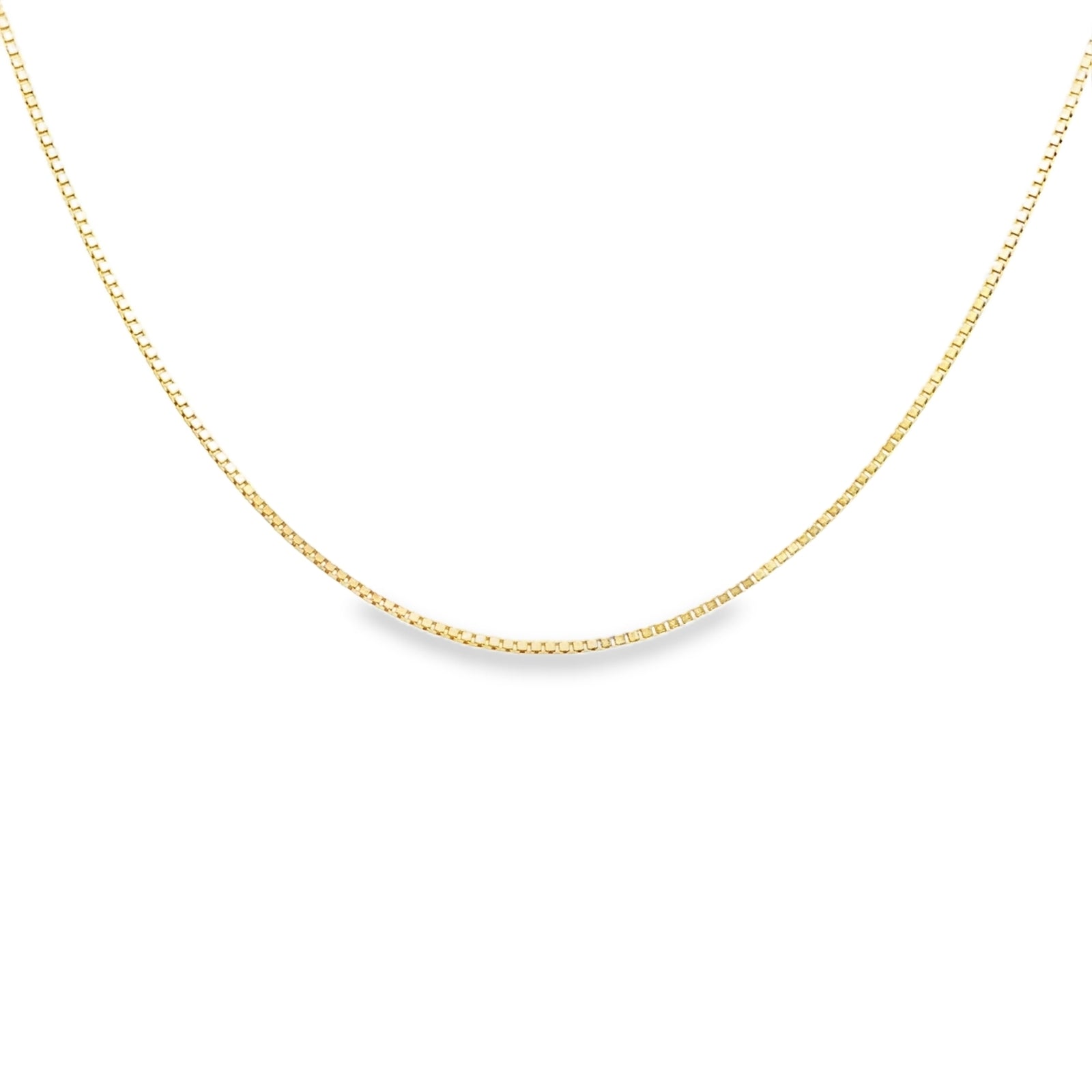 14K Solid Box Chain – 1.4MM