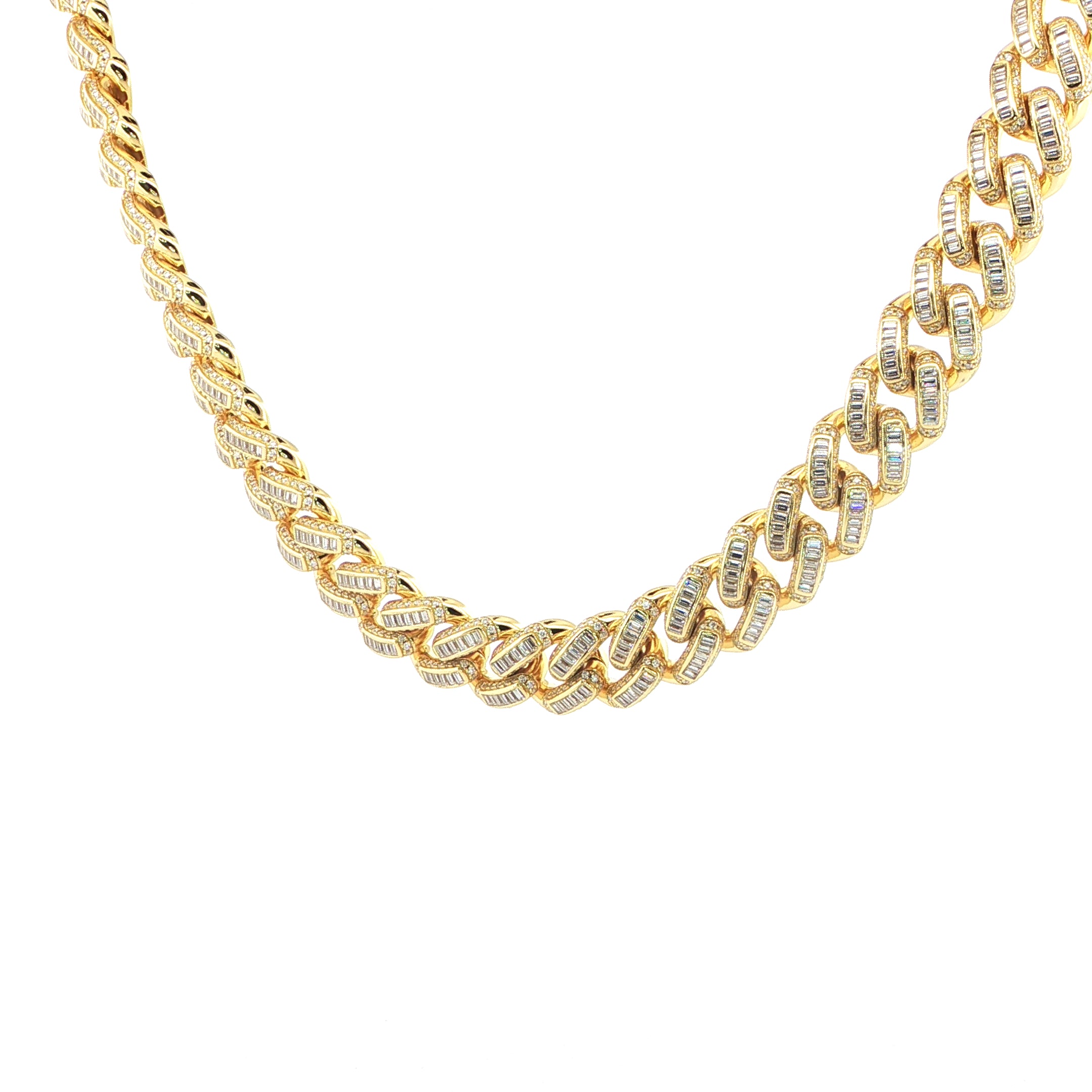 Sterling Silver Miami Cuban Chain – 16MM VVS Moissanite