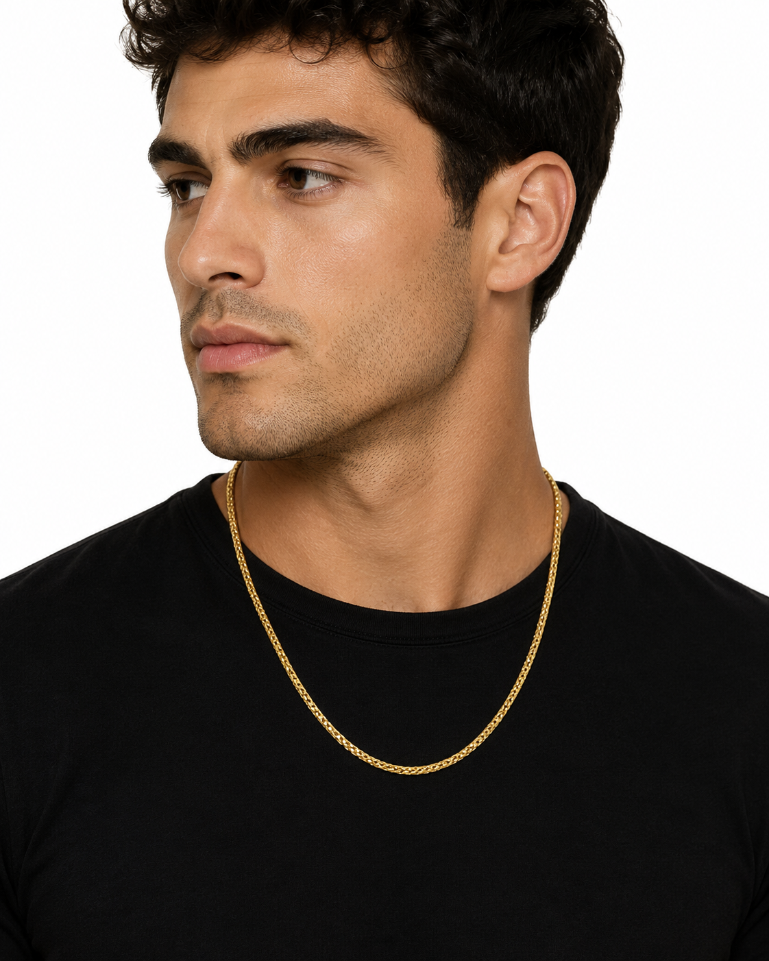 Classic 14K Yellow Gold Franco Chain With Diamond-Cut Finish