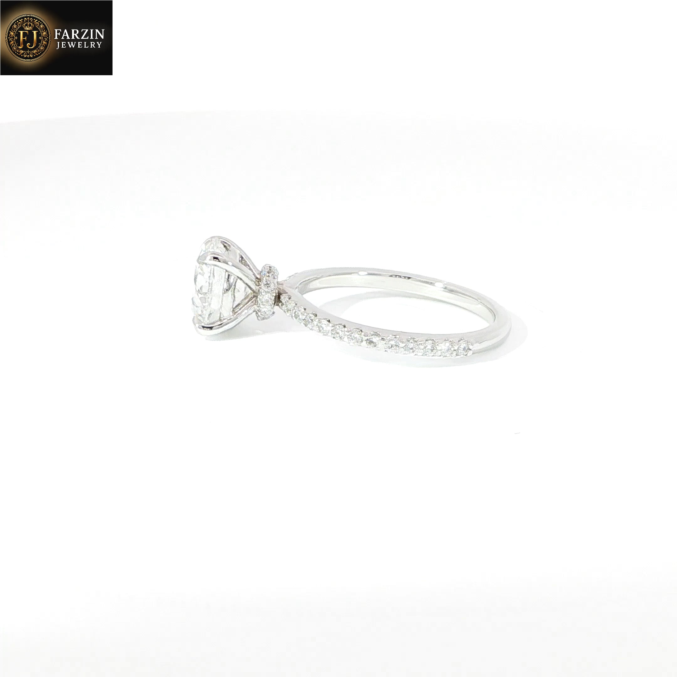 14K 2.65 carat LG Diamond Engagement Ring