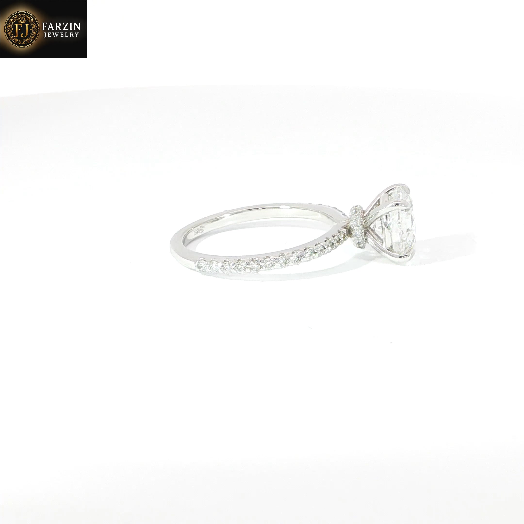 14K 2.65 carat LG Diamond Engagement Ring