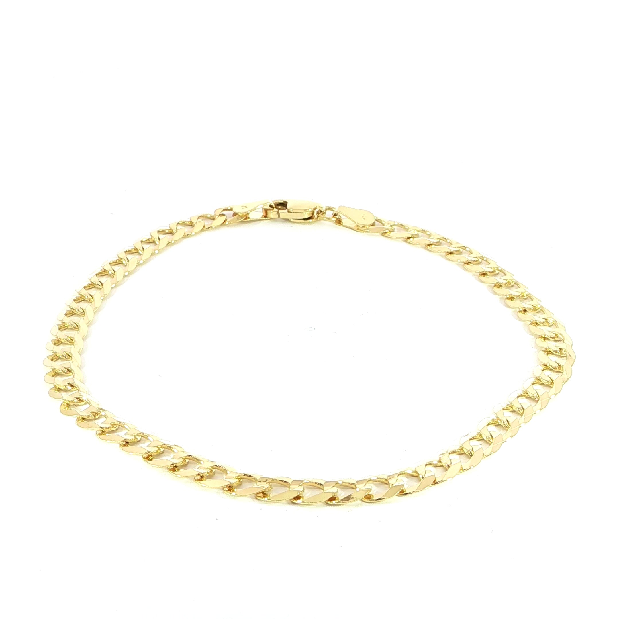 14K Solid Gold Cuban Link Bracelet – 5mm