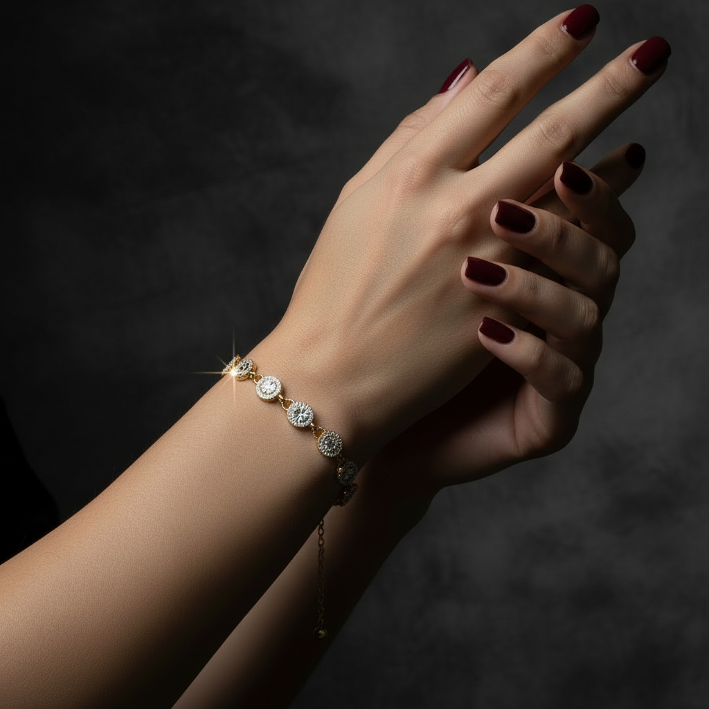 14K Lock Style Gold Bracelet – 6MM