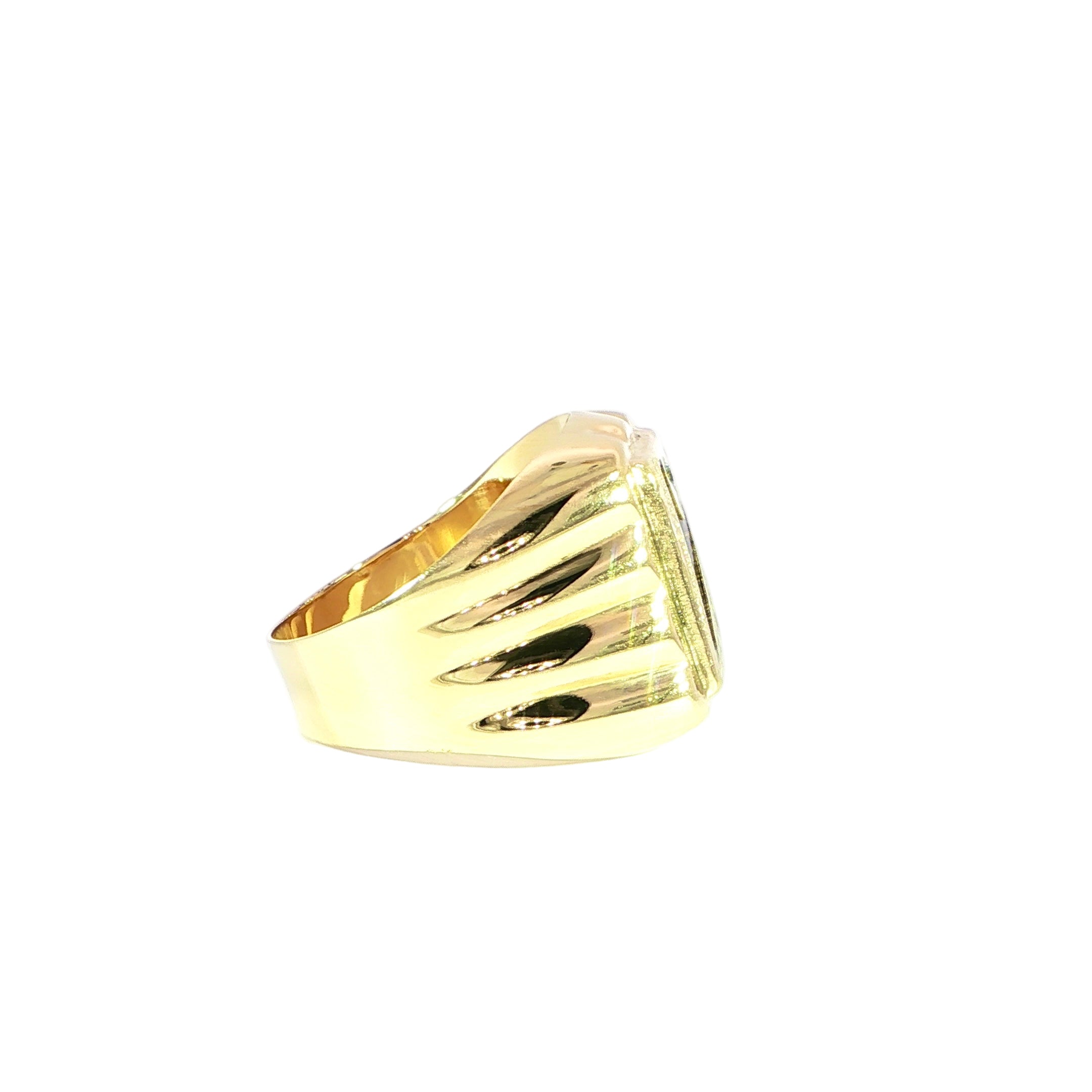 14K Gold Black Onyx Ring – 18.2mm