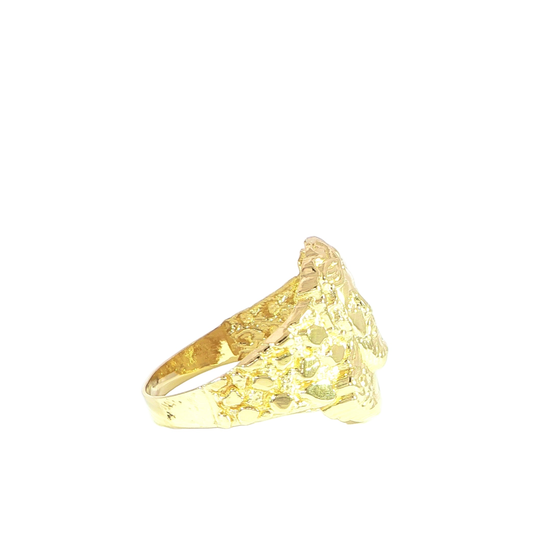 14K Gold Jesus Face Ring – 19.8mm