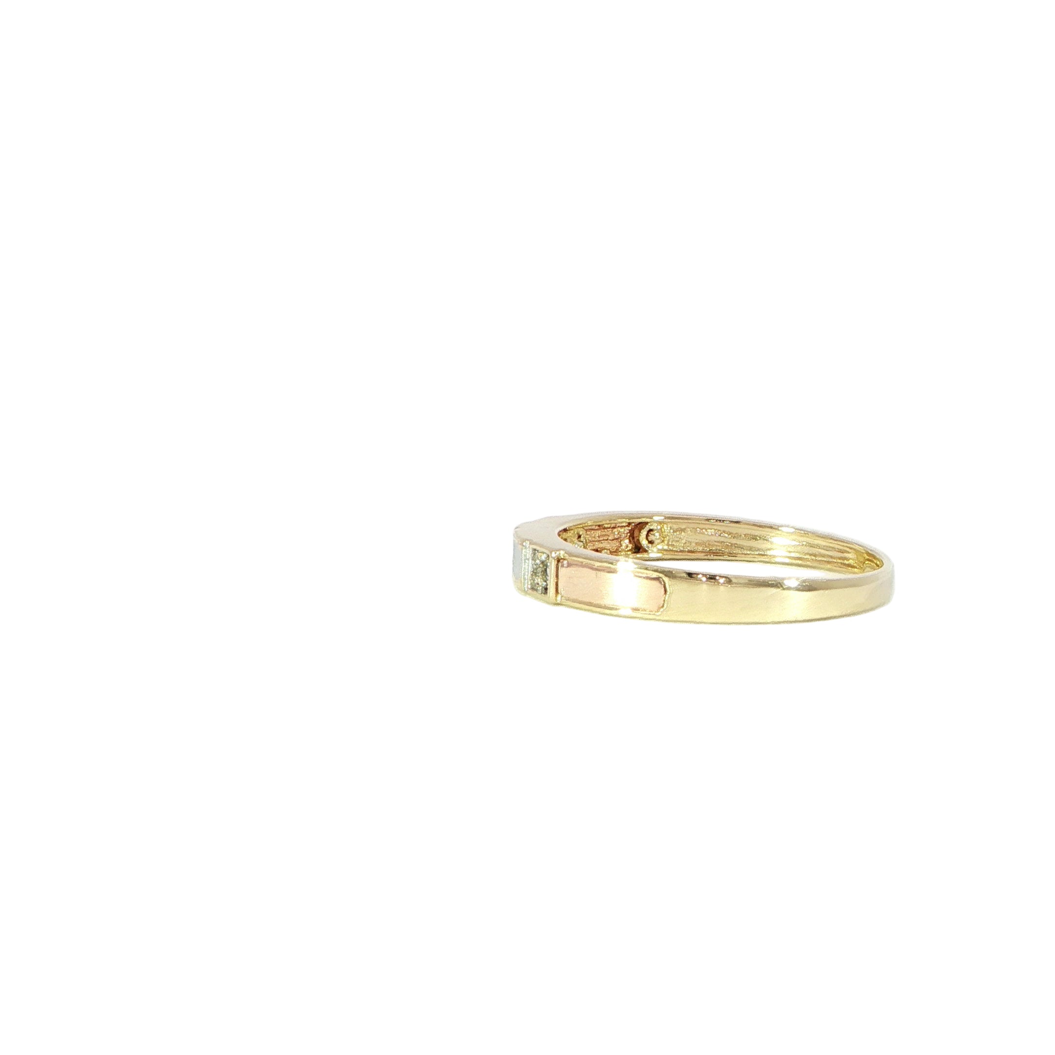 14K Round Diamond Ring And Band Set