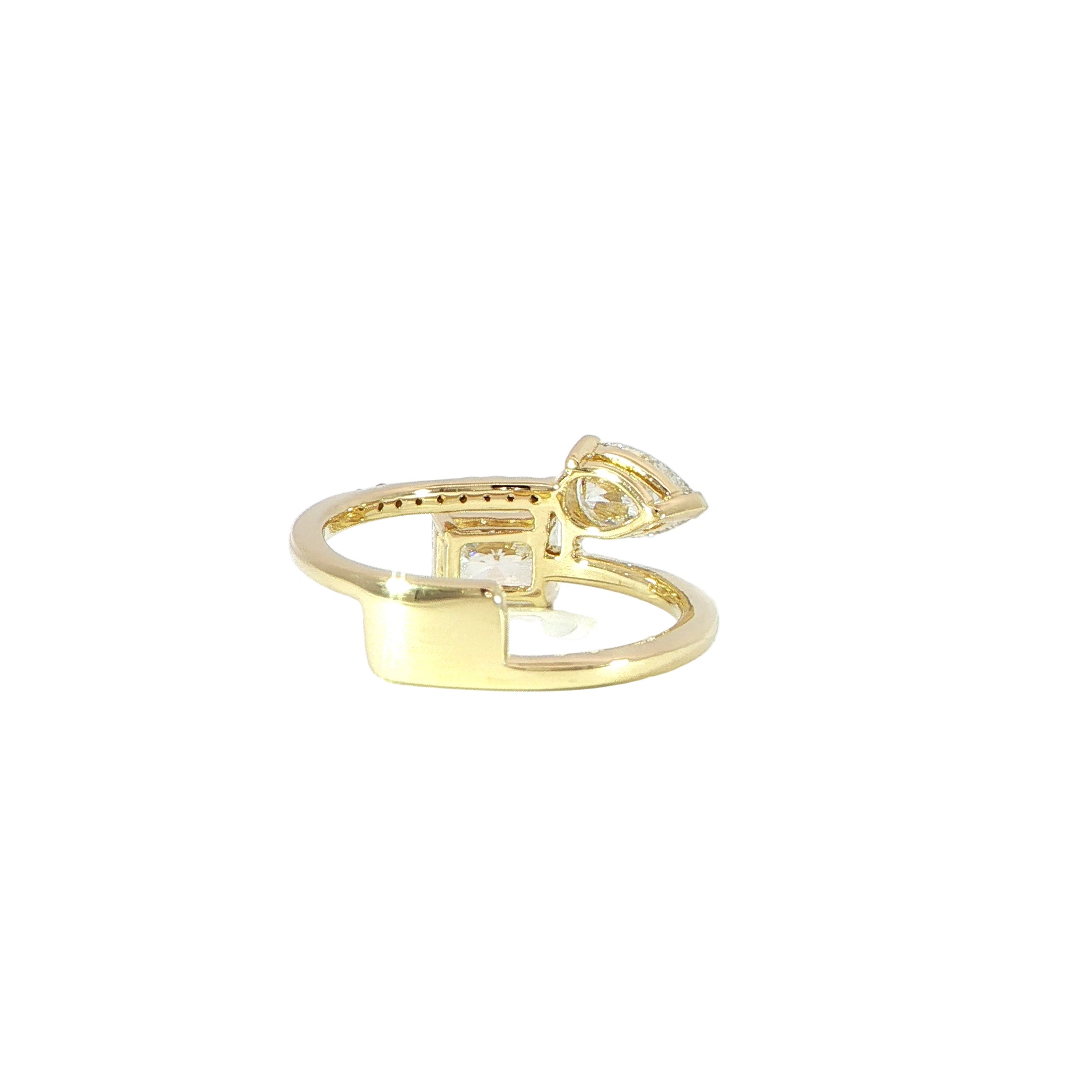 14K Gold Designer Diamond Ring - 1.52ctw