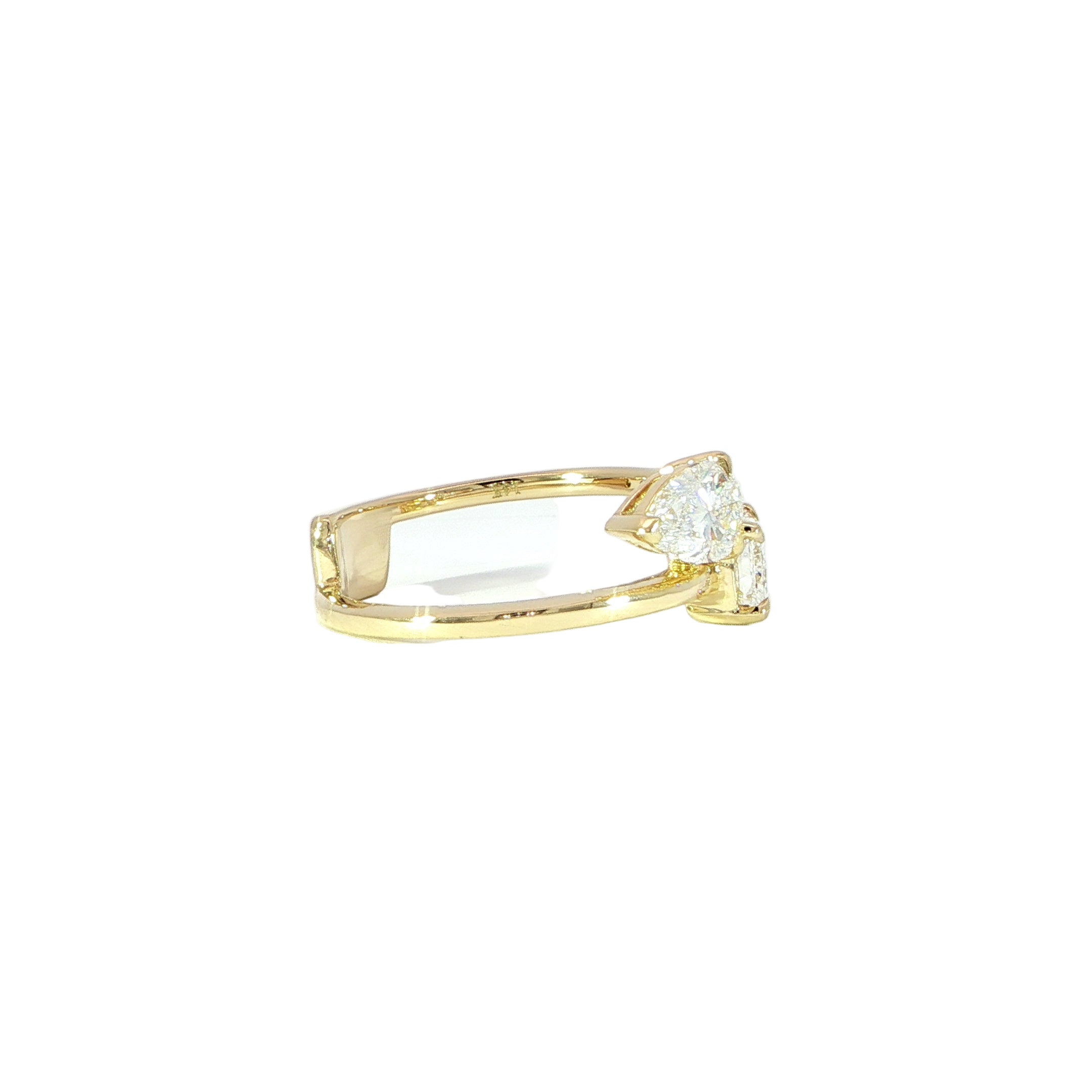 14K Gold Designer Diamond Ring - 1.52ctw