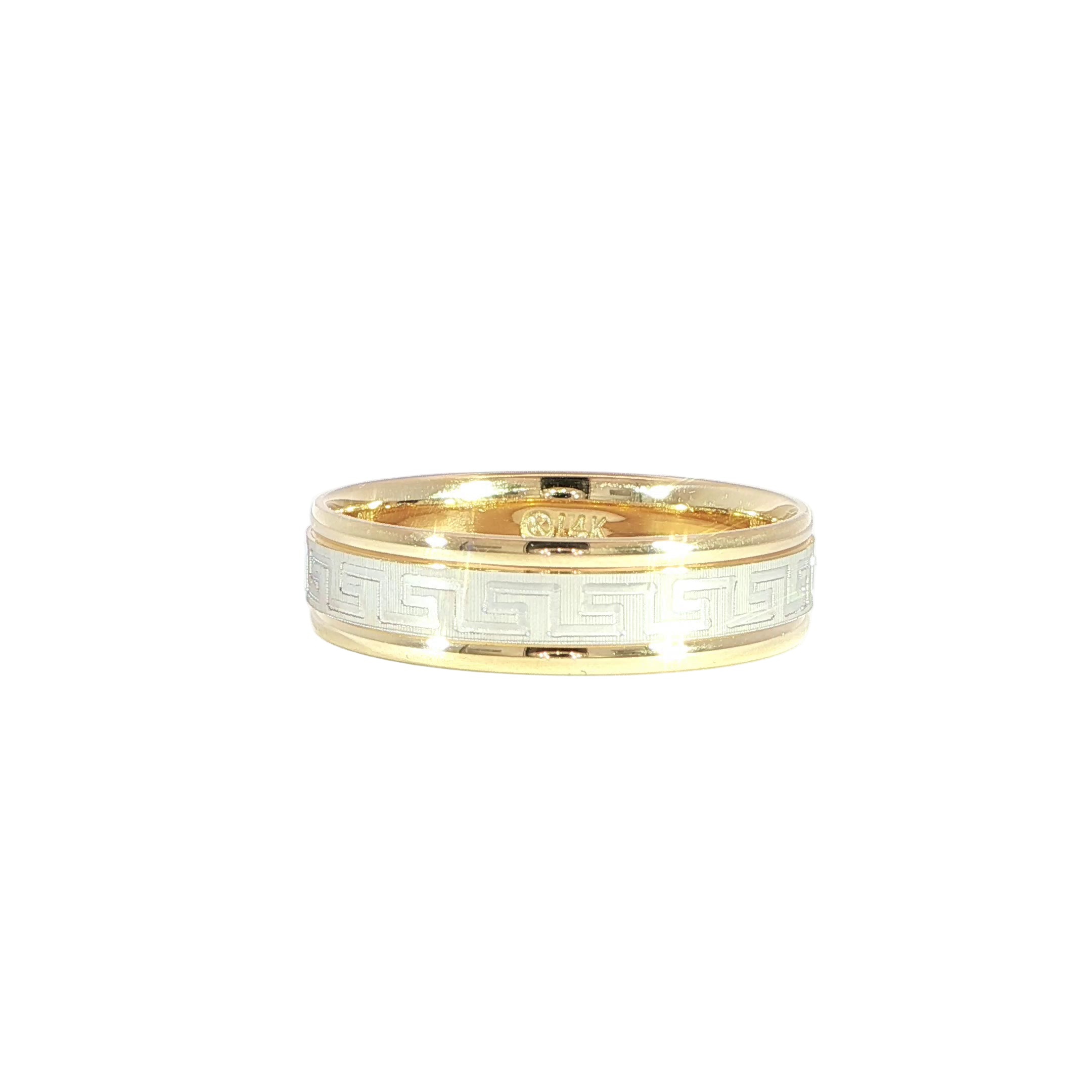 14K Gold Greek Ring