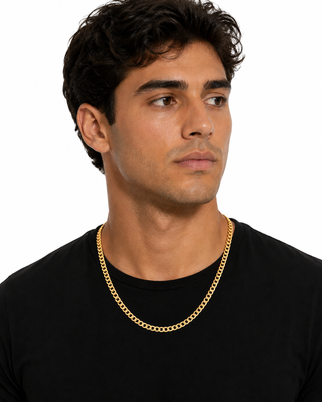 10K Yellow Gold Curb Chain 5.5MM