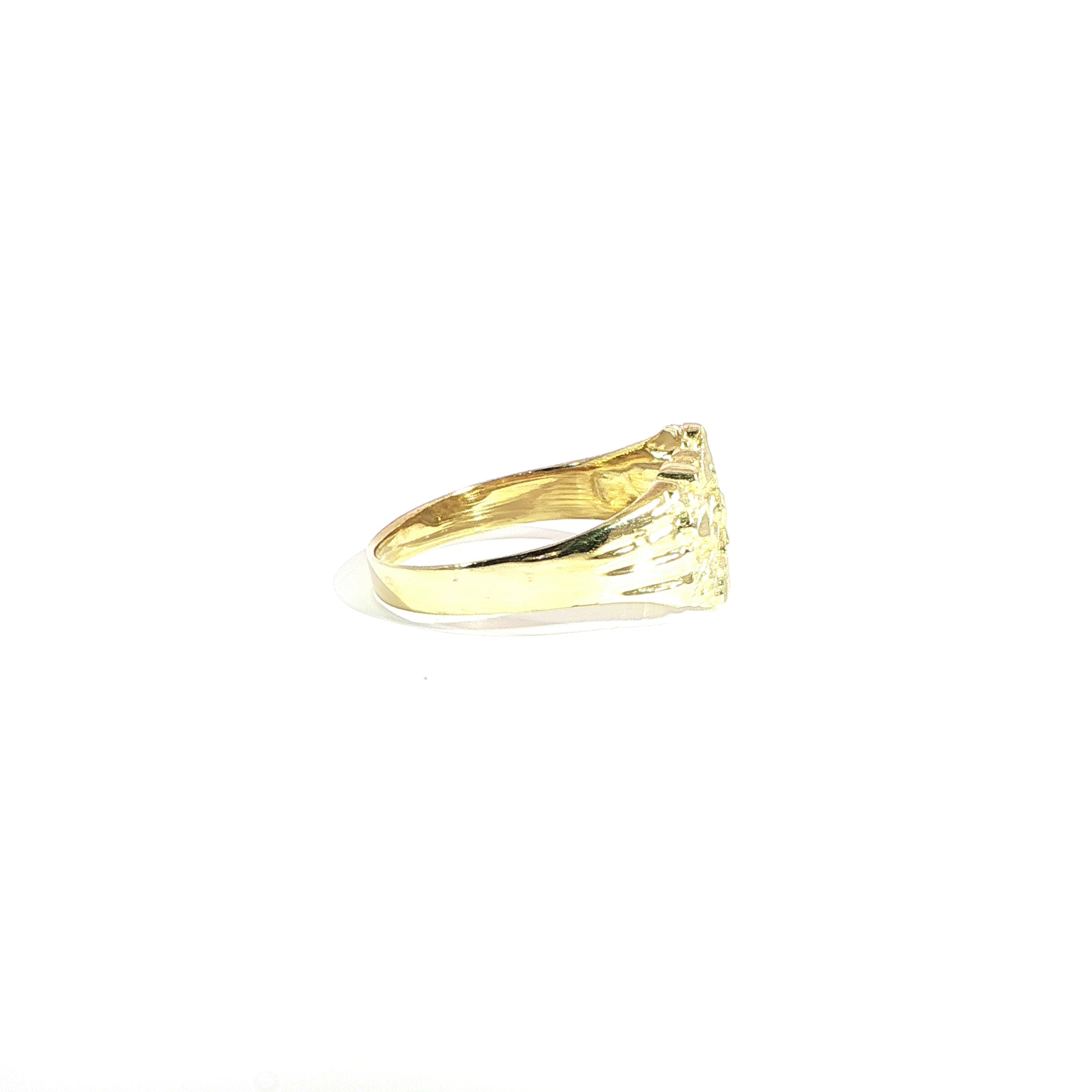 14K Gold Nugget Ring-11.55mm